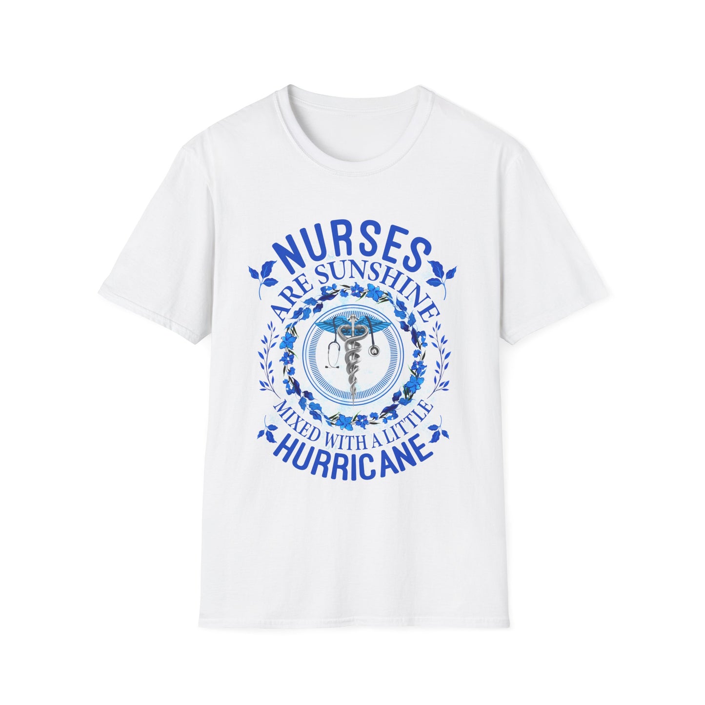Nurses Are Sunshine T-Shirt – Unisex Softstyle Tee for Healthcare Heroes
