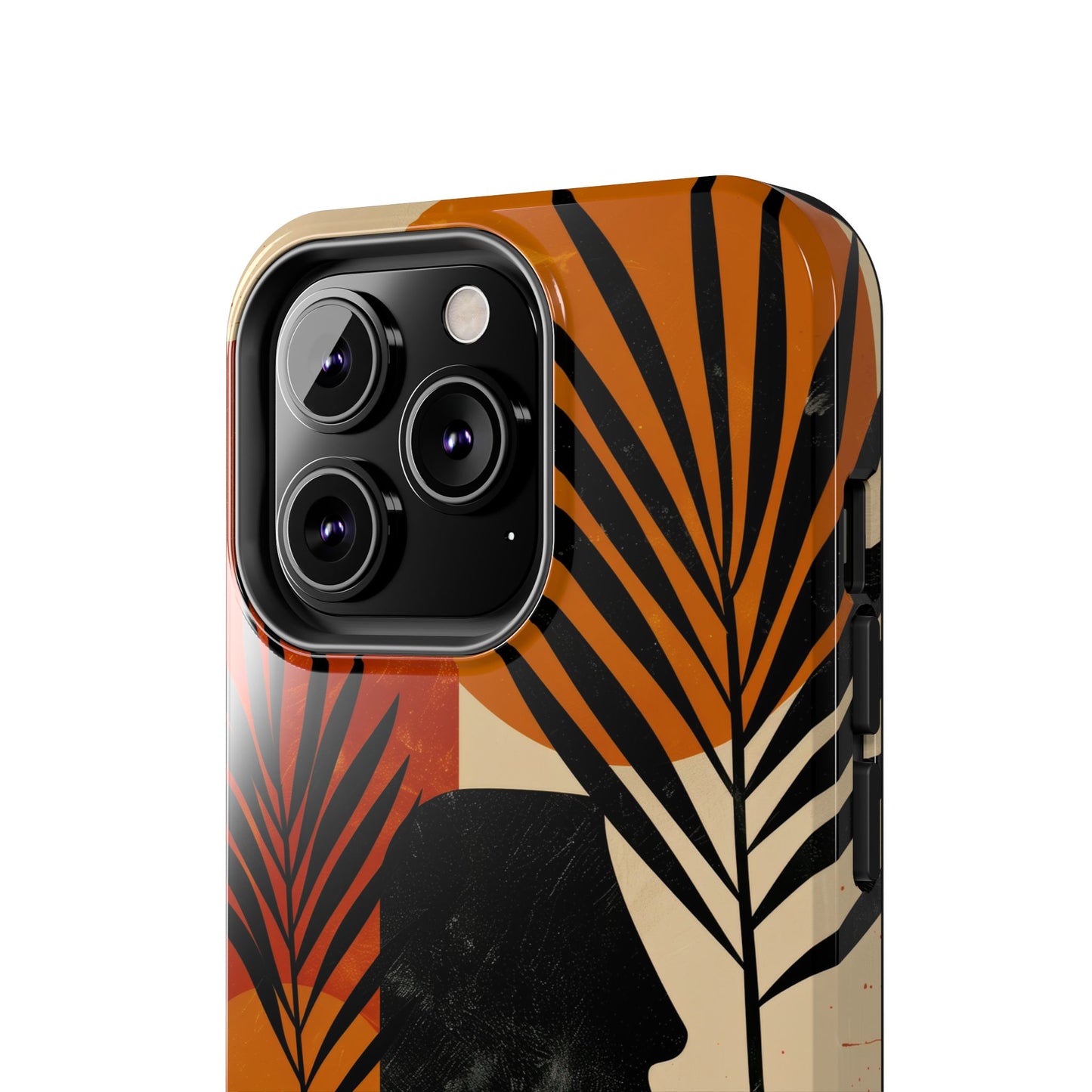 Artistic Tough Phone Case with Nature-Inspired Design