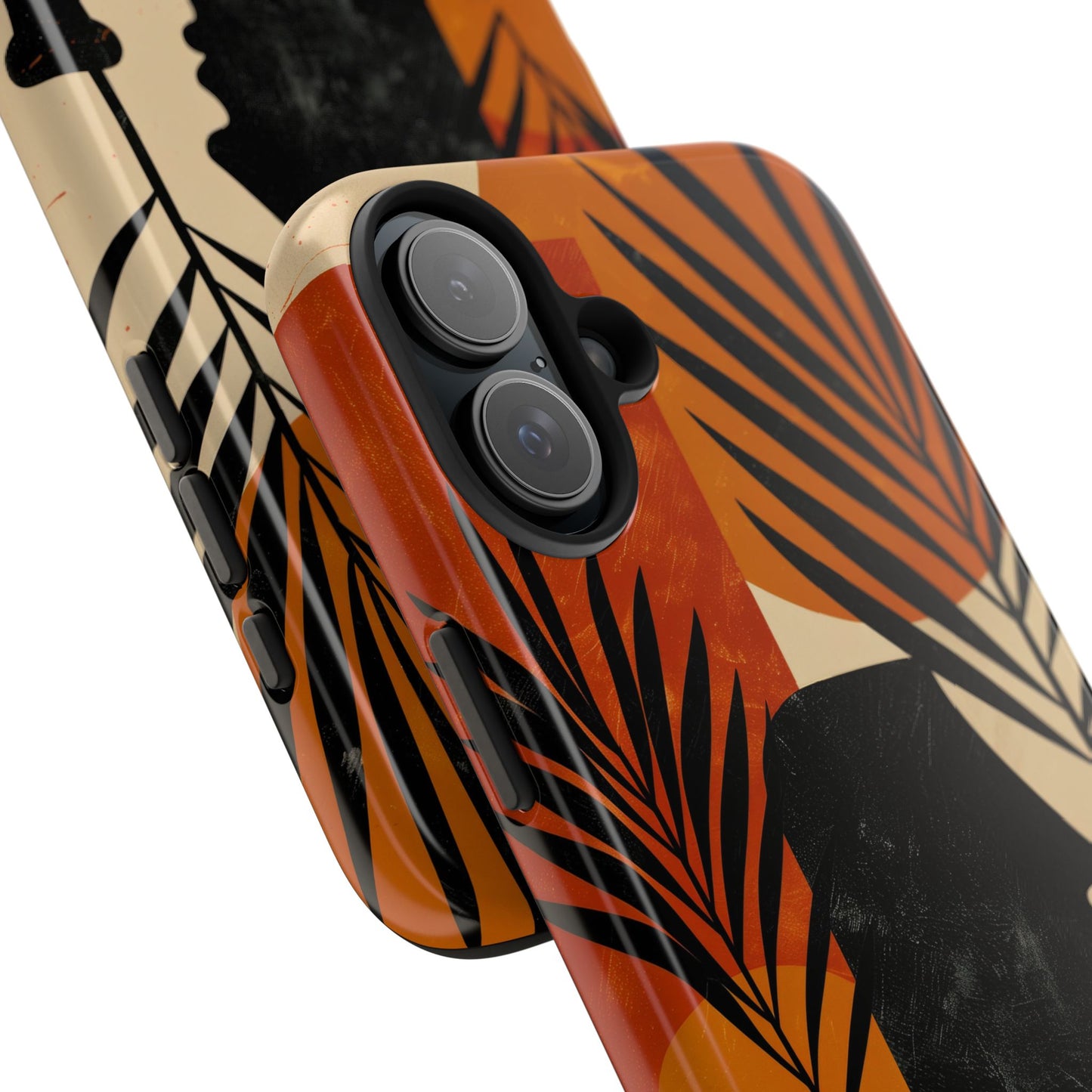 Artistic Tough Phone Case with Nature-Inspired Design