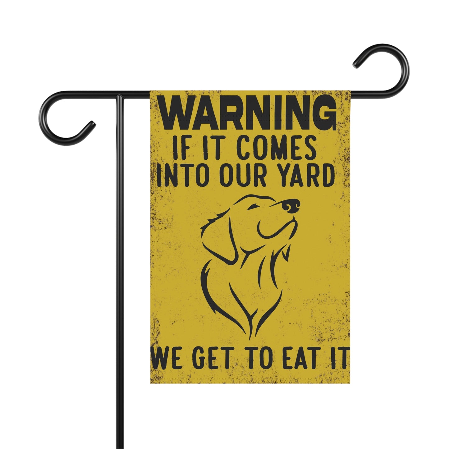 Dog Warning Yard Flag, Garden Banner for Pet Lovers, Funny Outdoor Decoration, Home Welcome Sign, Gift for Dog Owners