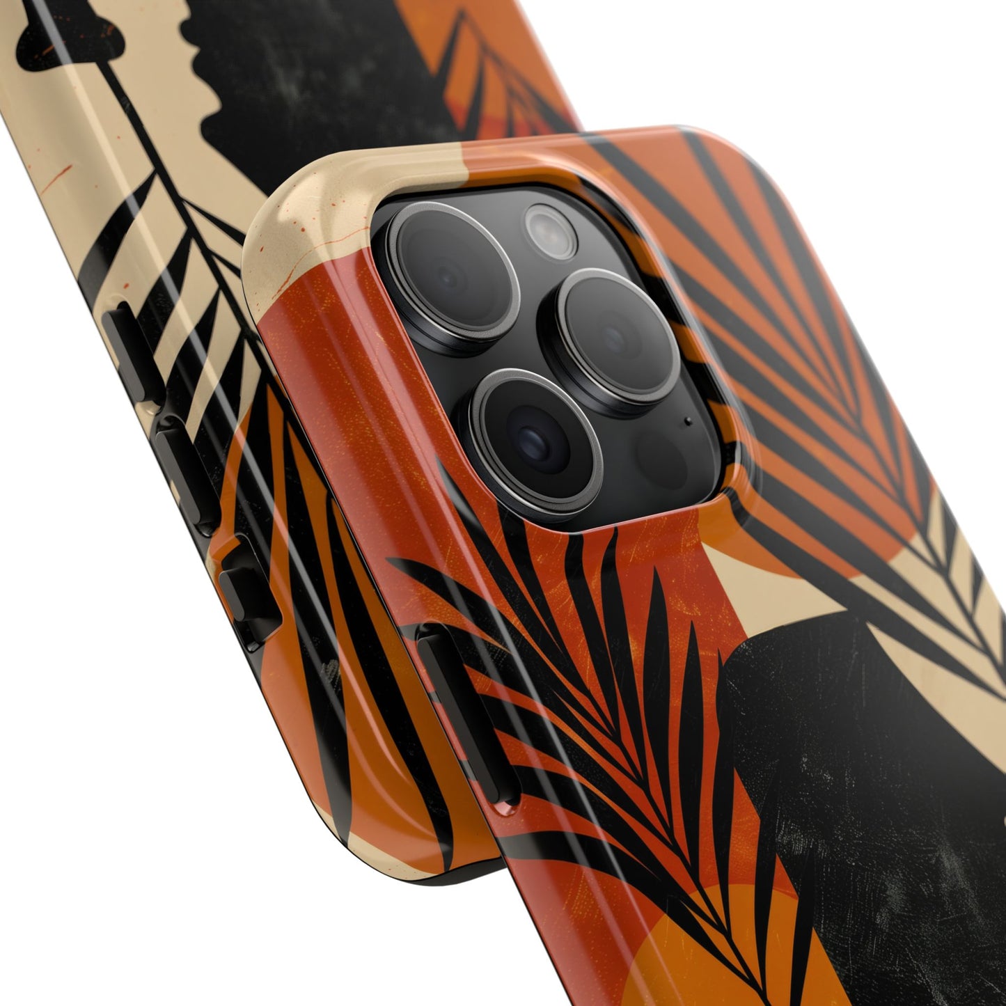Artistic Tough Phone Case with Nature-Inspired Design
