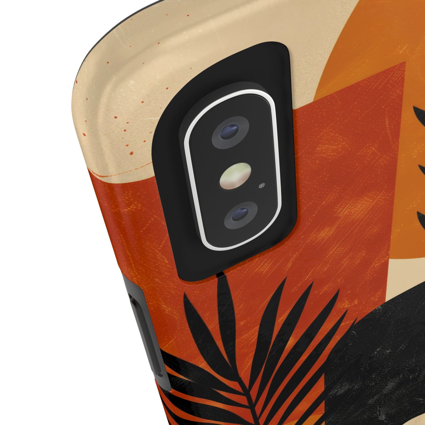 Artistic Tough Phone Case with Nature-Inspired Design