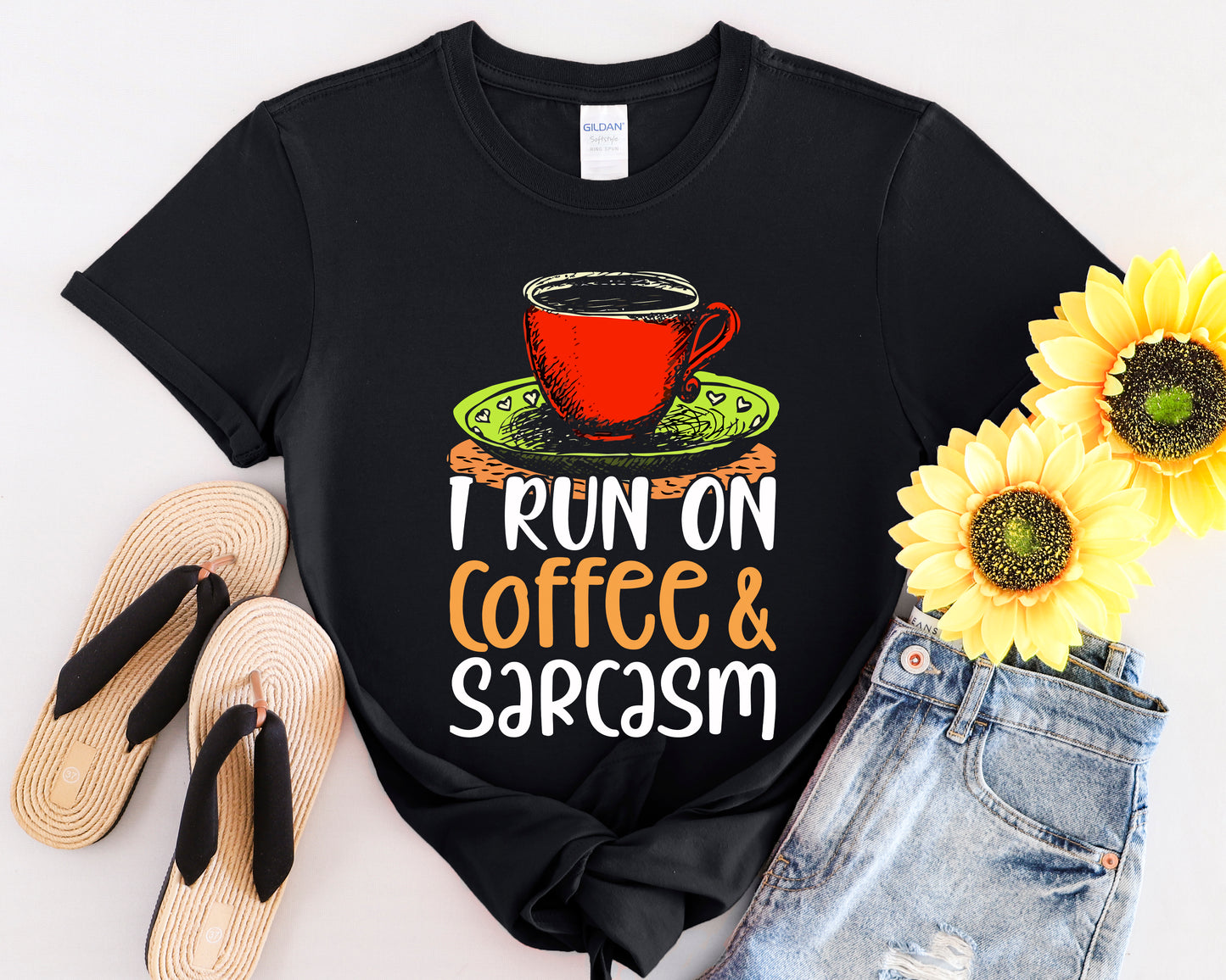 I Run on Coffee & Sarcasm T-Shirt