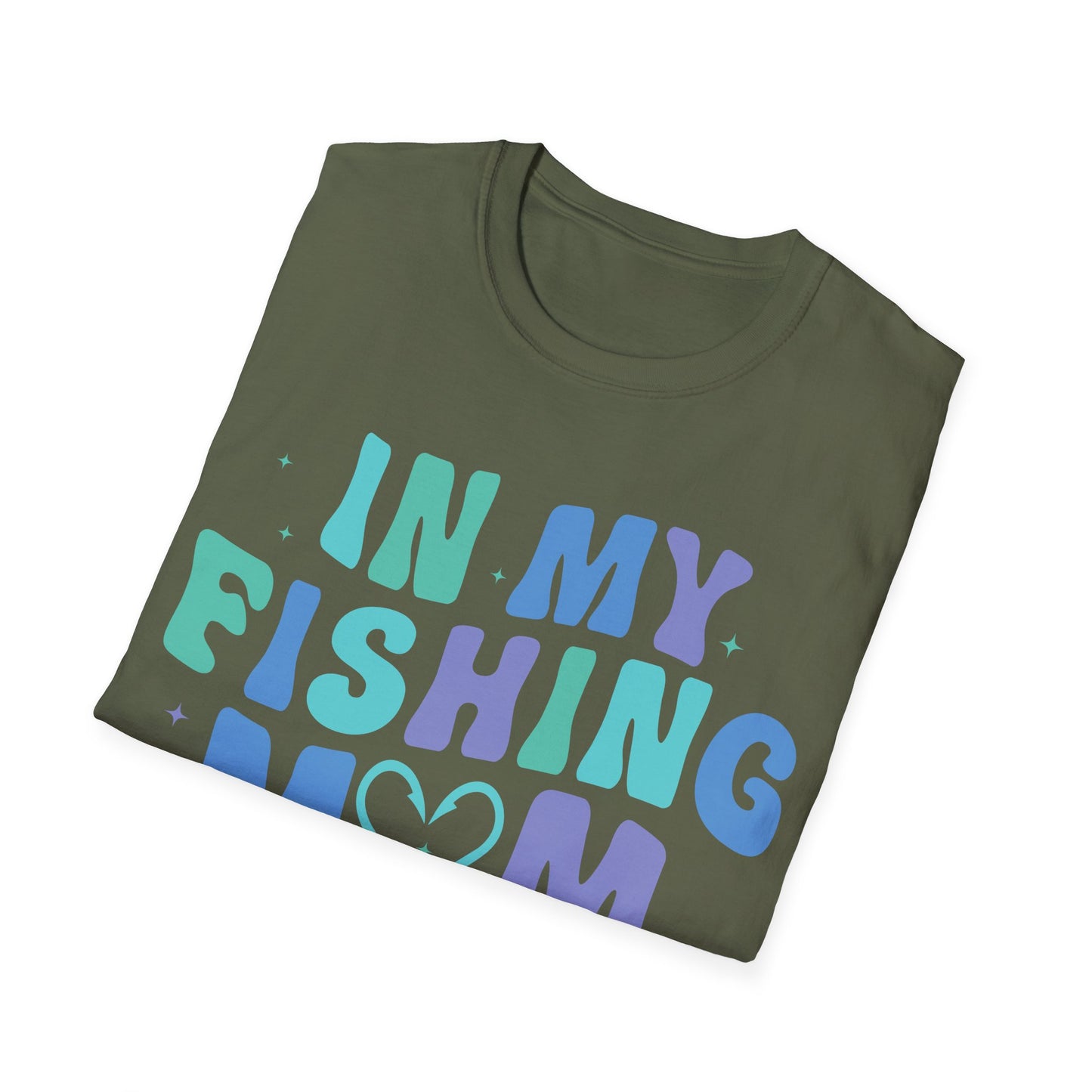 In My Fishing Mom Era Unisex Softstyle T-Shirt - Perfect for Fishing Enthusiasts