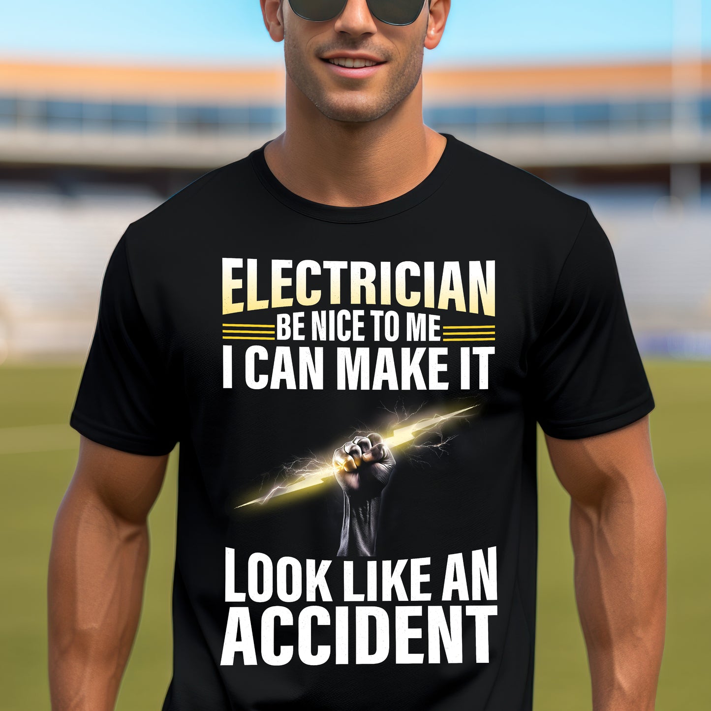 Electrician – Be Nice to Me Funny T-Shirt