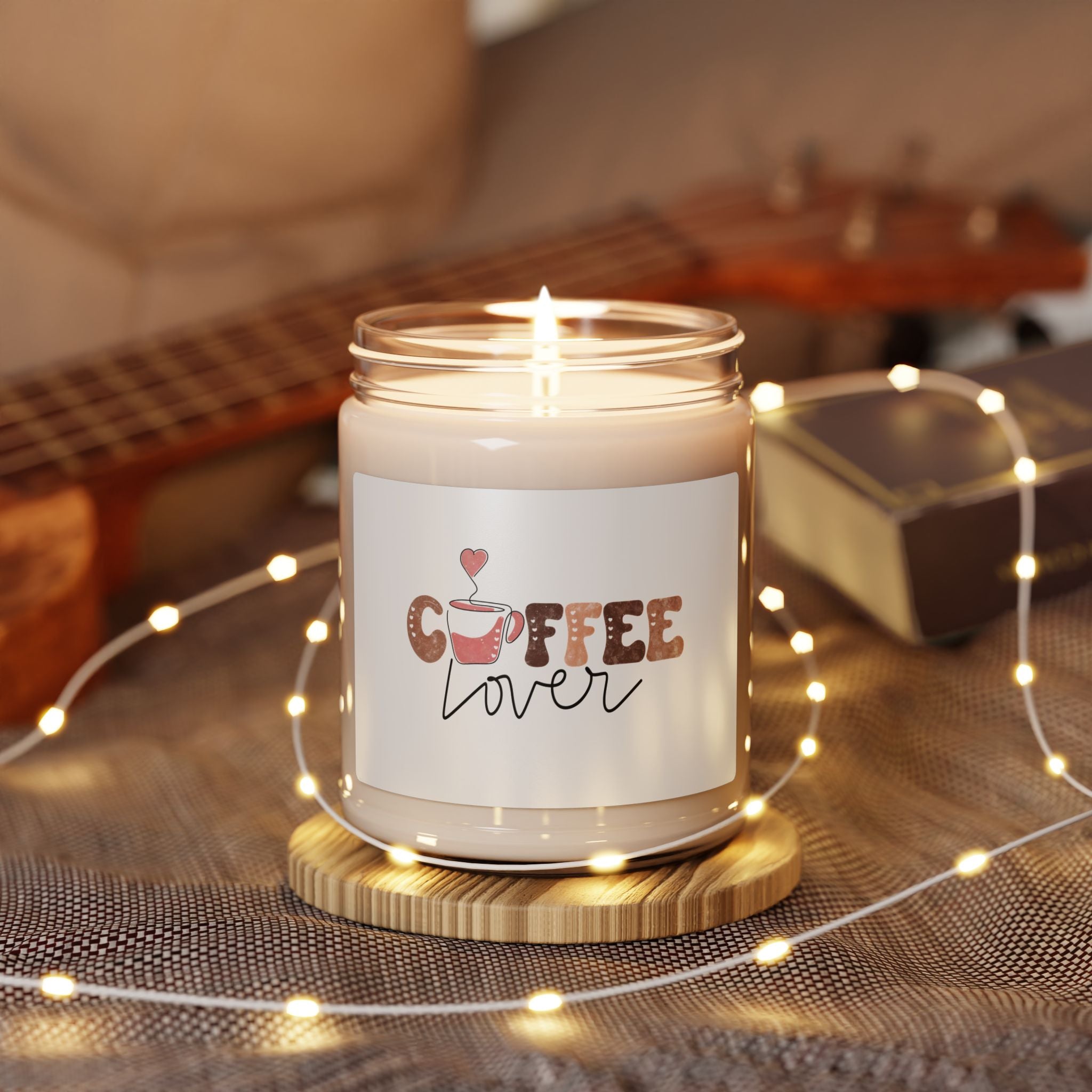 Coffee Lover Soy Candle — 9oz Scented Jar Candle, Cozy Breakfast & Gift Candle