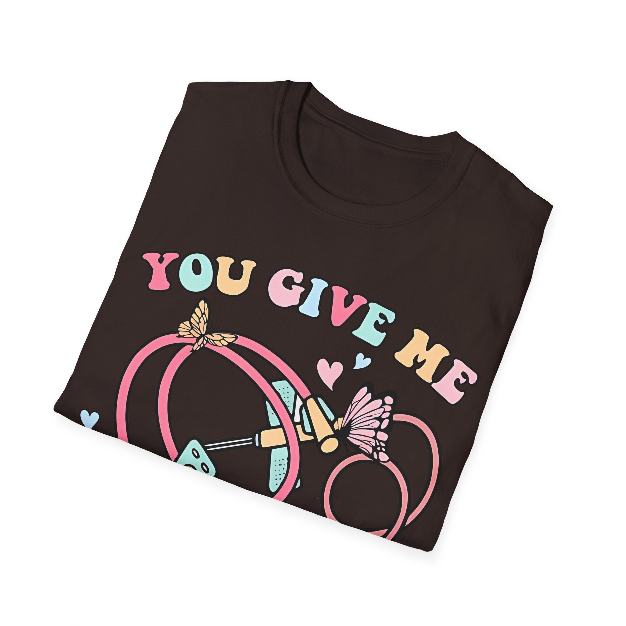 You Give Me Butterflies Unisex Softstyle Nurse T-Shirt