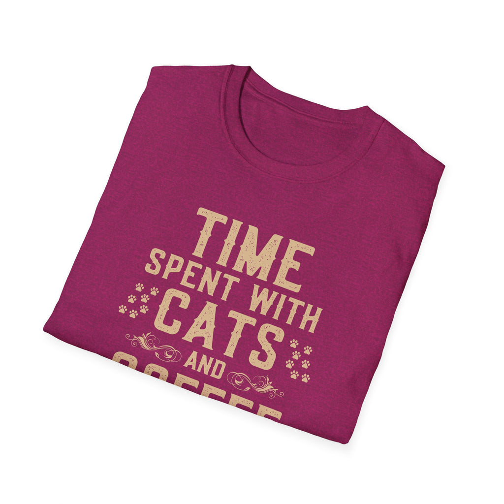 Time Spent with Cats and Coffee Is Never Enough T-Shirt