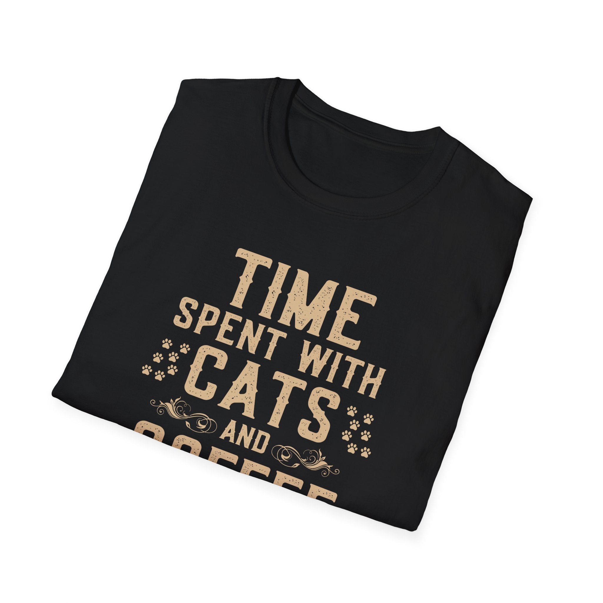 Time Spent with Cats and Coffee Is Never Enough T-Shirt
