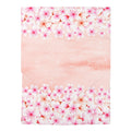 Floral Baby Swaddle Blanket, Soft Nursery Wrap, Newborn Gift, Baby Shower & Photography Prop, Pink Blossom Baby Bedding