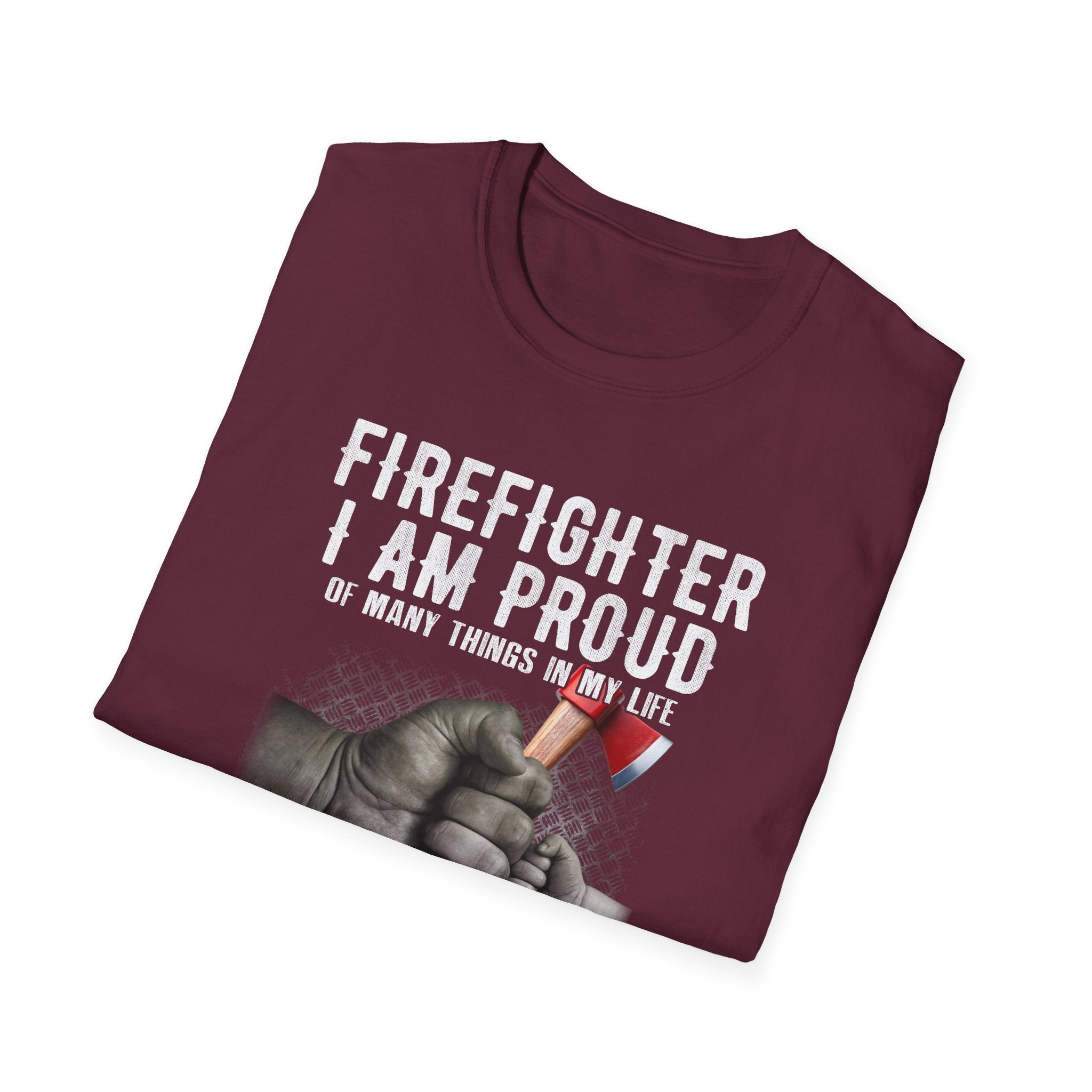 Proud Firefighter Grandpa T-Shirt | Perfect Gift for Grandpas | Casual Comfort