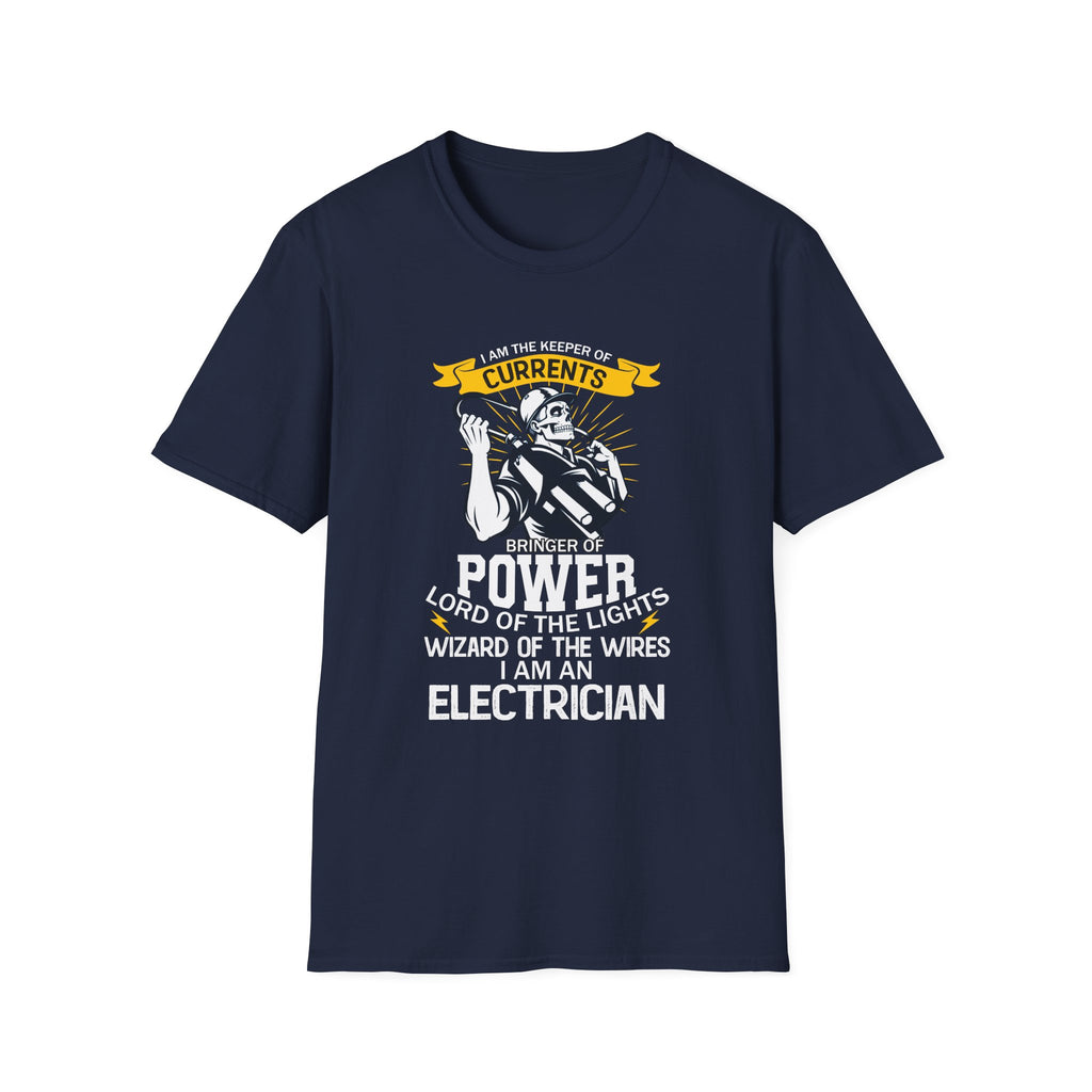 I Am The Keeper of Currents Funny Electrician T Shirt