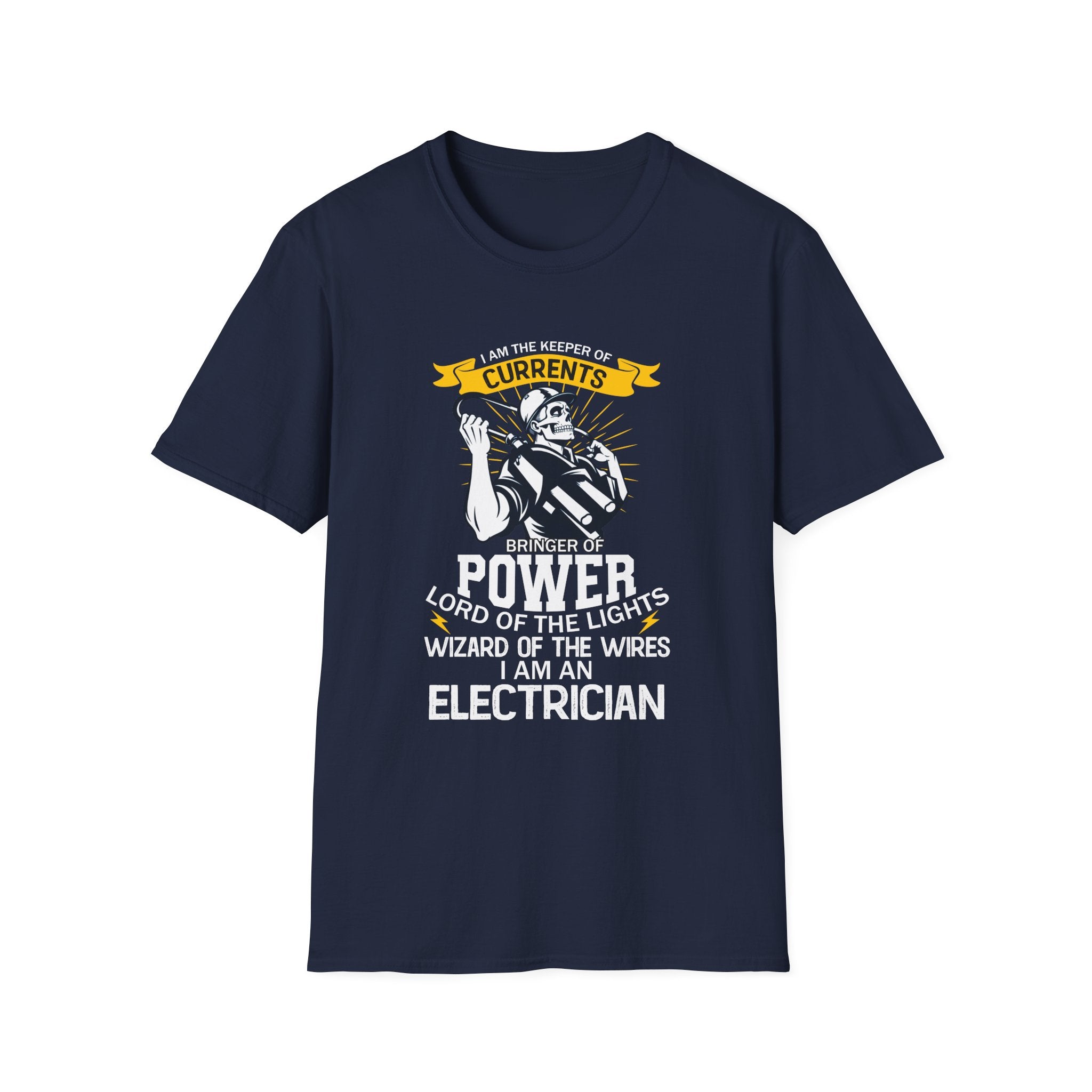 I Am The Keeper of Currents Funny Electrician T Shirt