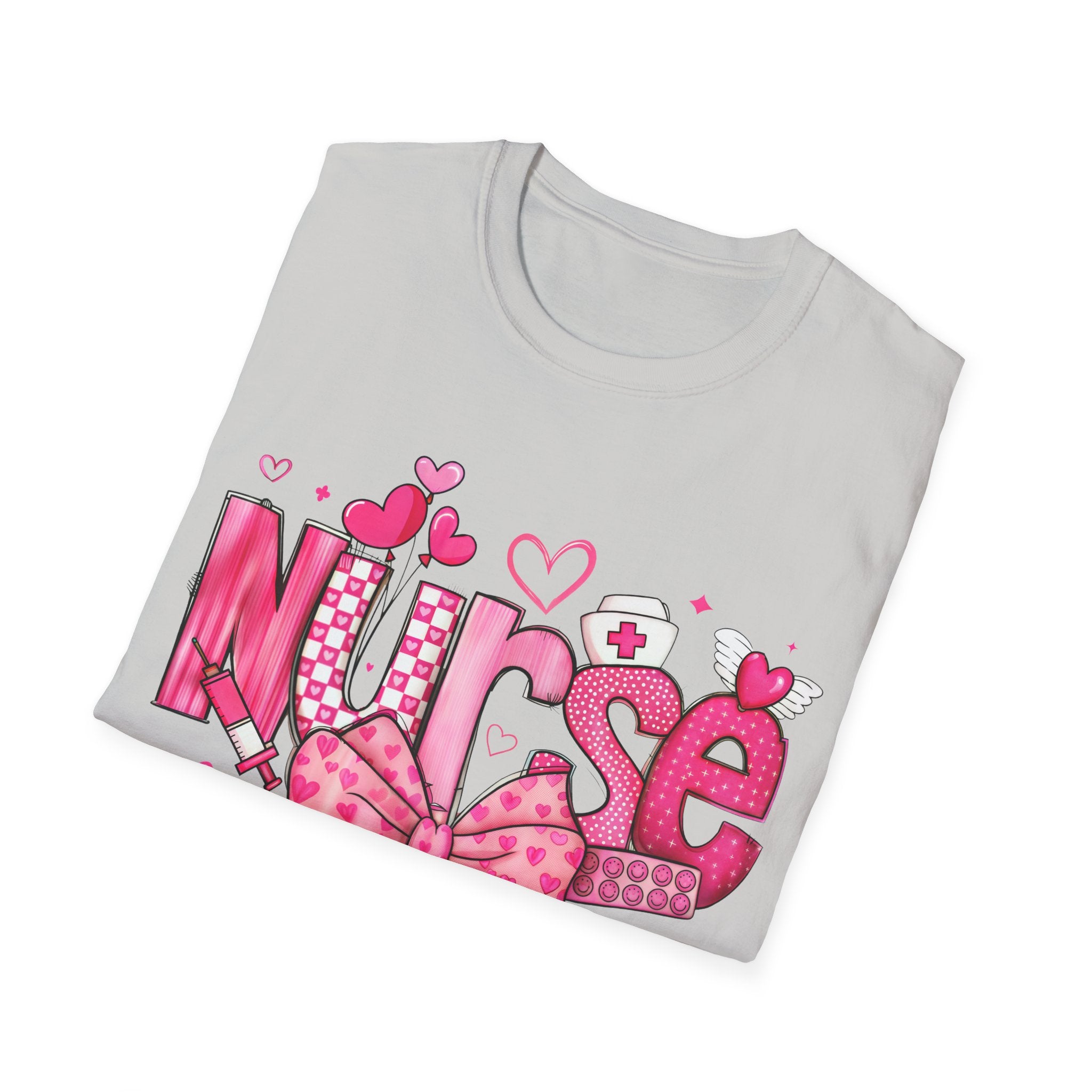 Cute Nurse T-Shirt with Bow Design - Perfect Gift for Healthcare Heroes