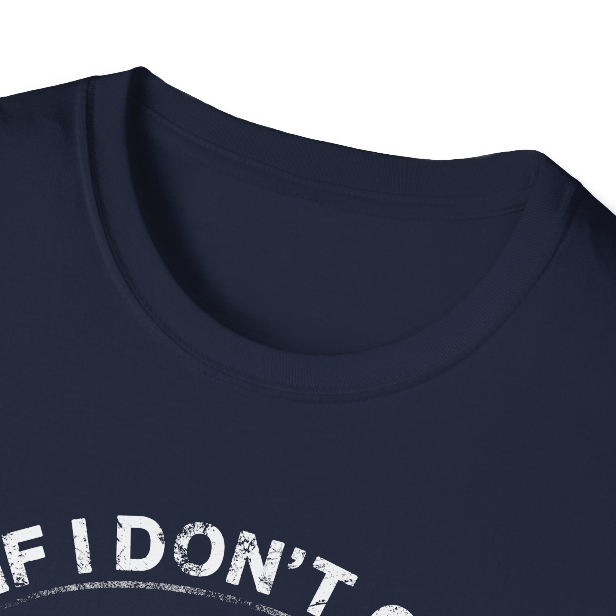 Fishing Humor Unisex Softstyle T-Shirt - "If I Don't Go Fishing Today, I Am Going to Go Crazy"