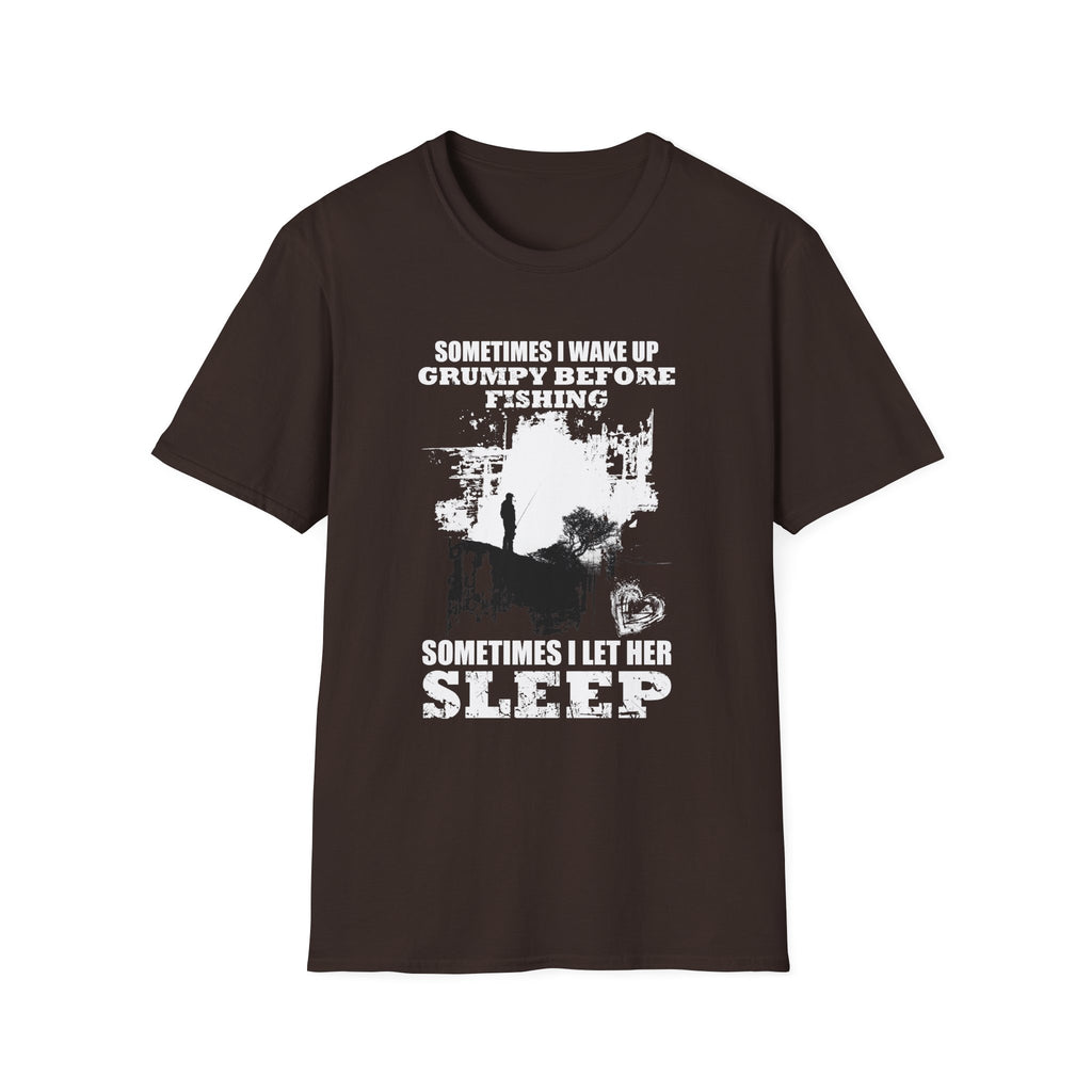 Grumpy Fisherman Unisex Softstyle T-Shirt - Funny Fishing Humor Tee