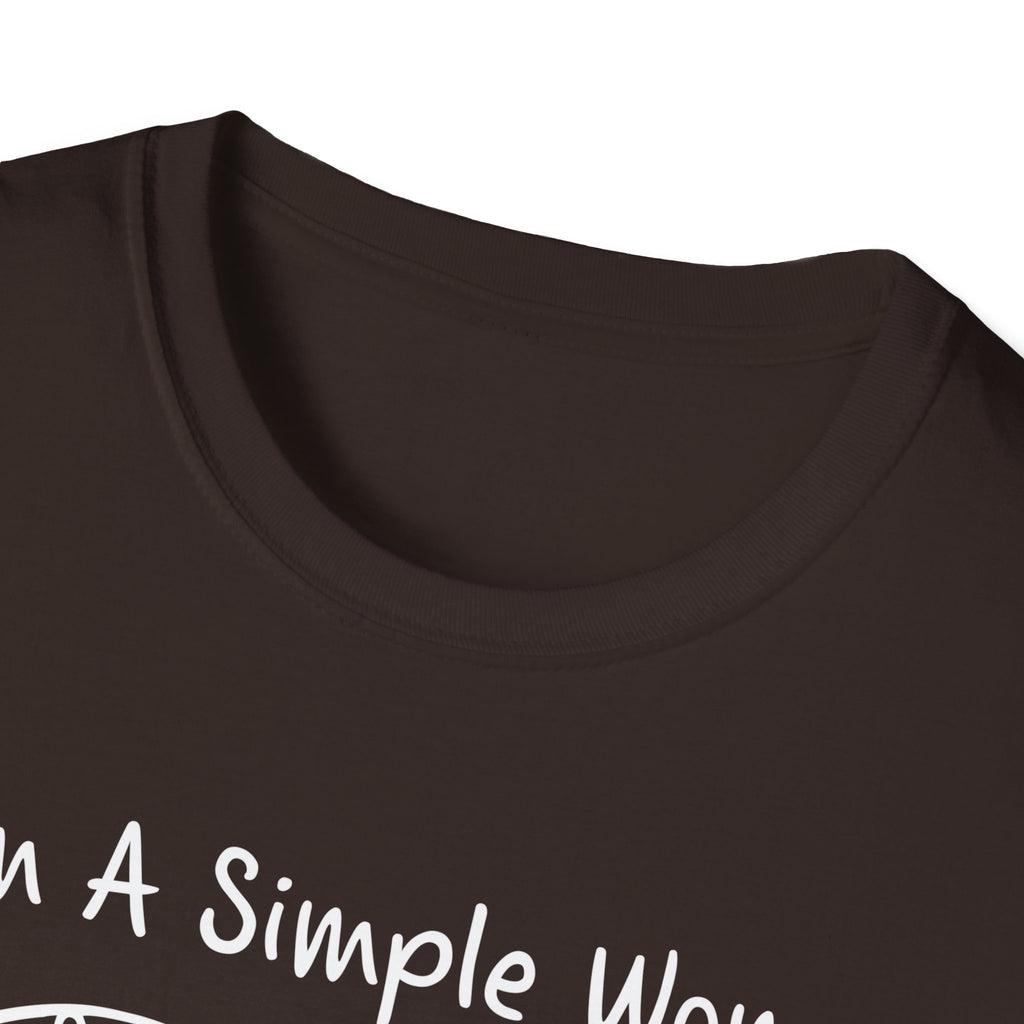 I Am A Simple Woman Fishing T-Shirt - Unisex Softstyle Tee for Casual Wear