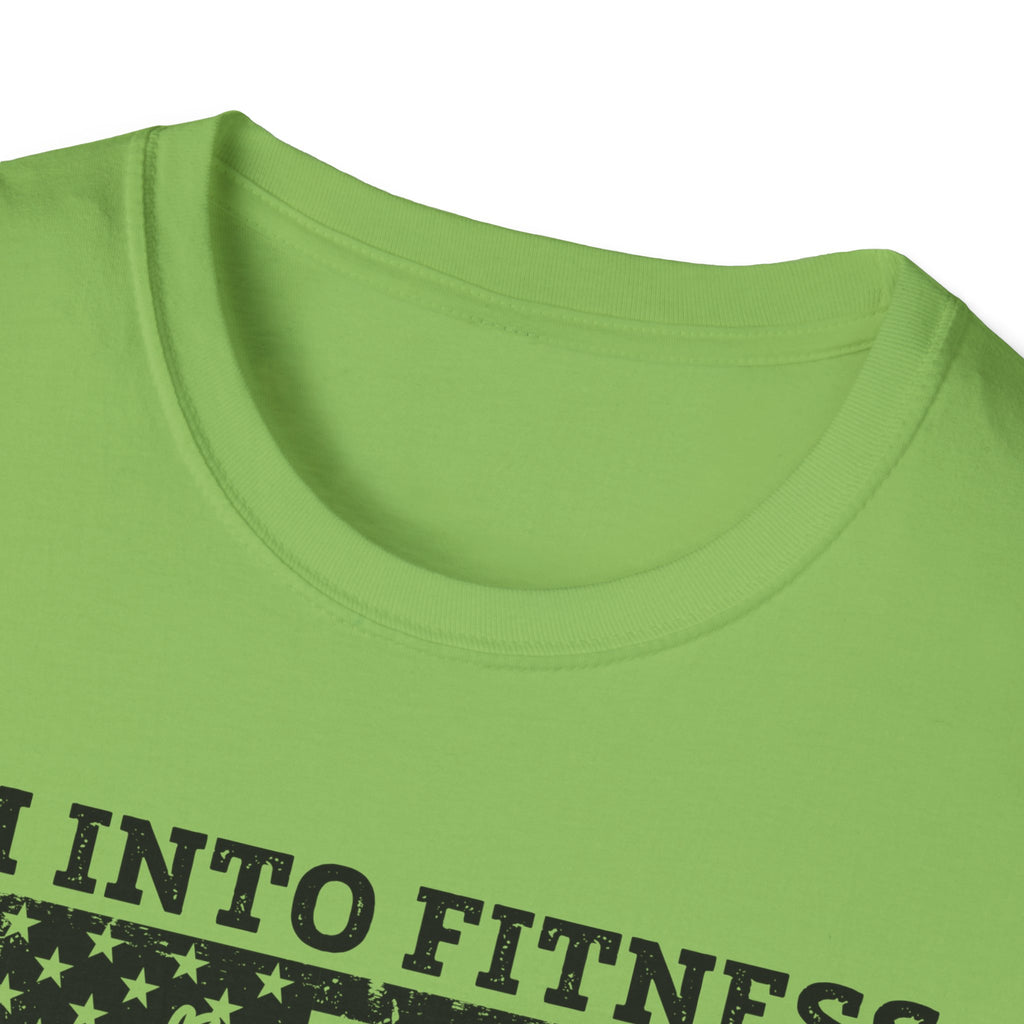 I'm Into Fitness Deer Graphic T-Shirt - Unisex Softstyle Tee for Outdoor Enthusiasts