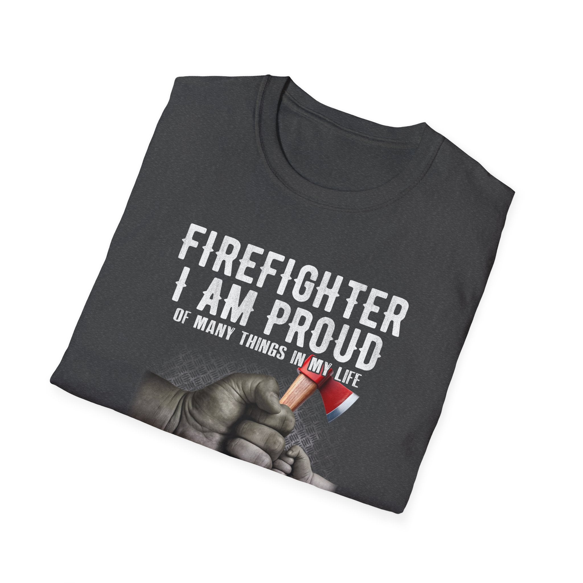 Proud Firefighter Grandpa T-Shirt | Perfect Gift for Grandpas | Casual Comfort