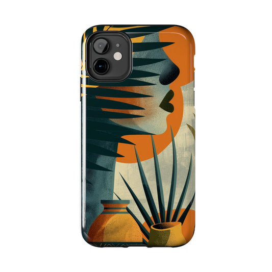 Stylish Tough Phone Cases with Abstract Design, Unique Phone Accessories, Gift for Art Lovers, Customizable Phone Covers, Modern Aesthetic