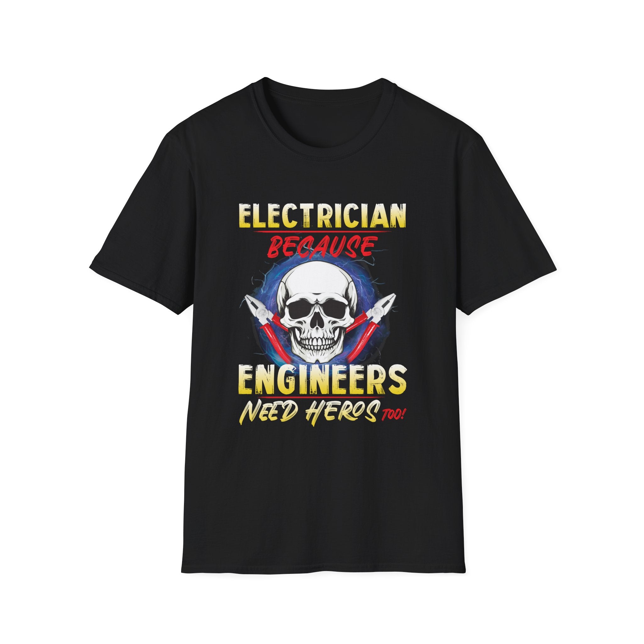 Electrician Hero Unisex T-Shirt, Funny Engineer Gift, Casual Wear, Work Shirt, Birthday Present, Dad Gift