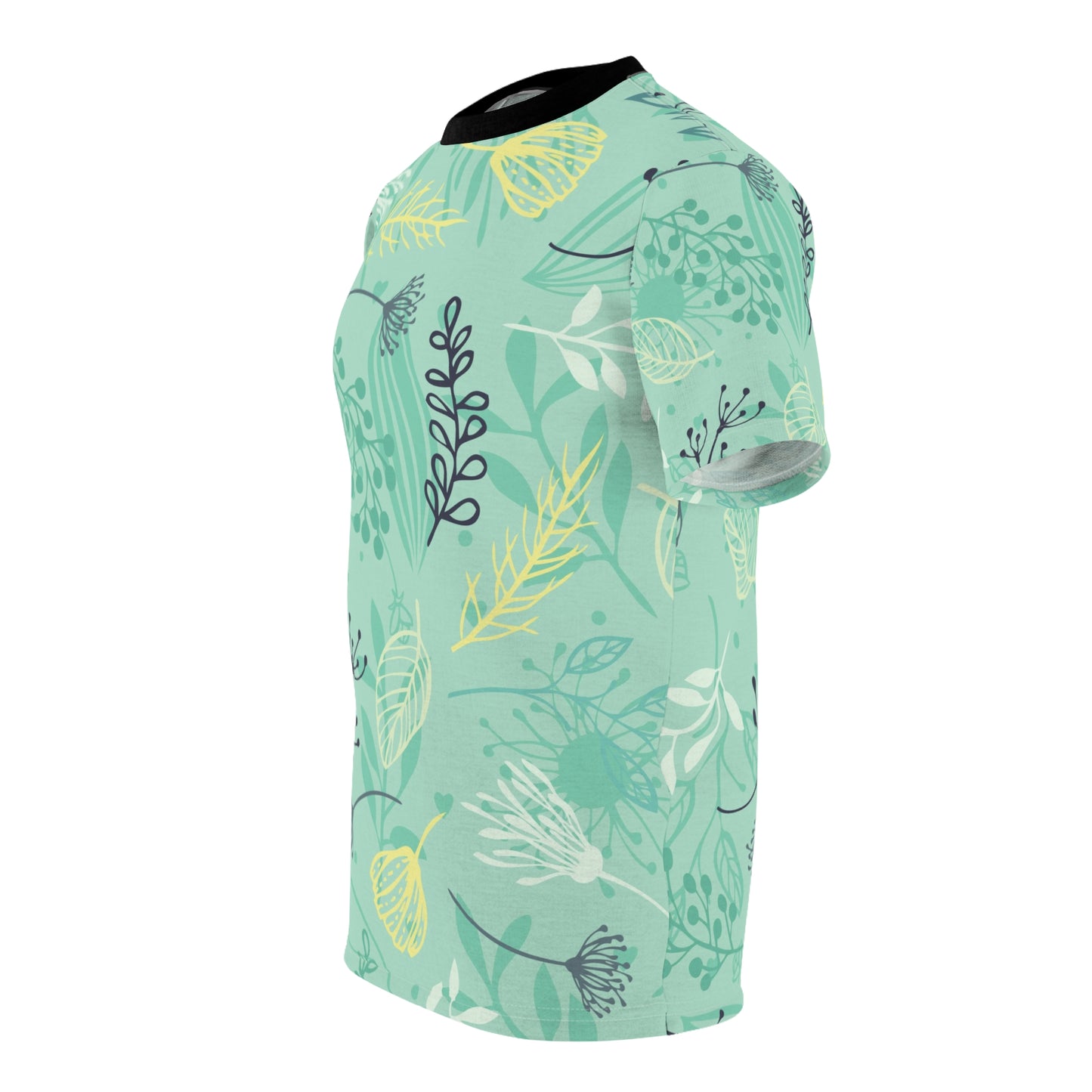 Nature-Inspired Unisex Cut & Sew Tee - Fresh Floral Design