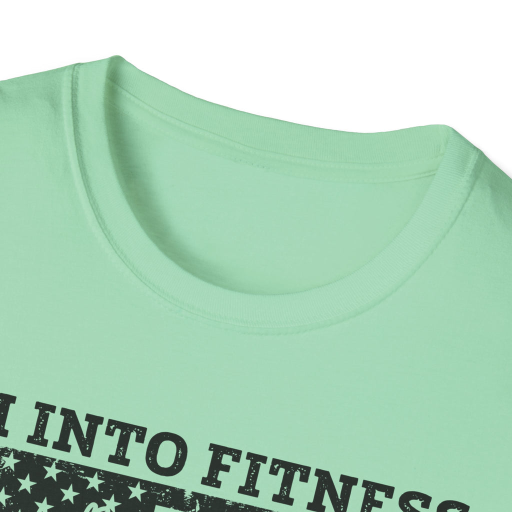 I'm Into Fitness Deer Graphic T-Shirt - Unisex Softstyle Tee for Outdoor Enthusiasts
