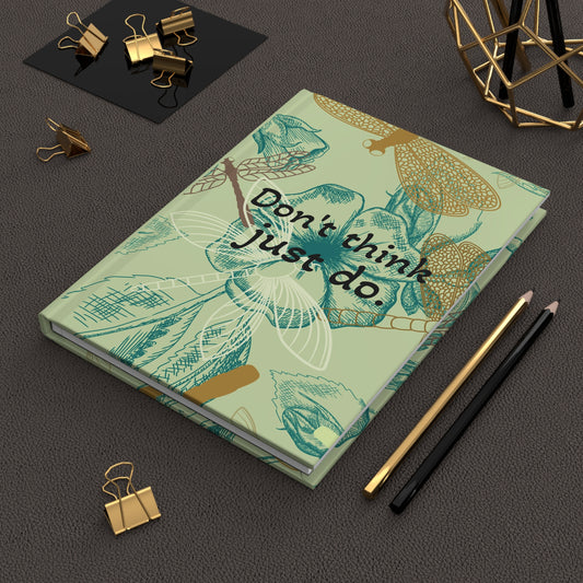 Inspiring Floral Hardcover Journal - Motivational Writing, Nature Journal, Gift for Writers, Artistic Notebook, Self-Care Journal