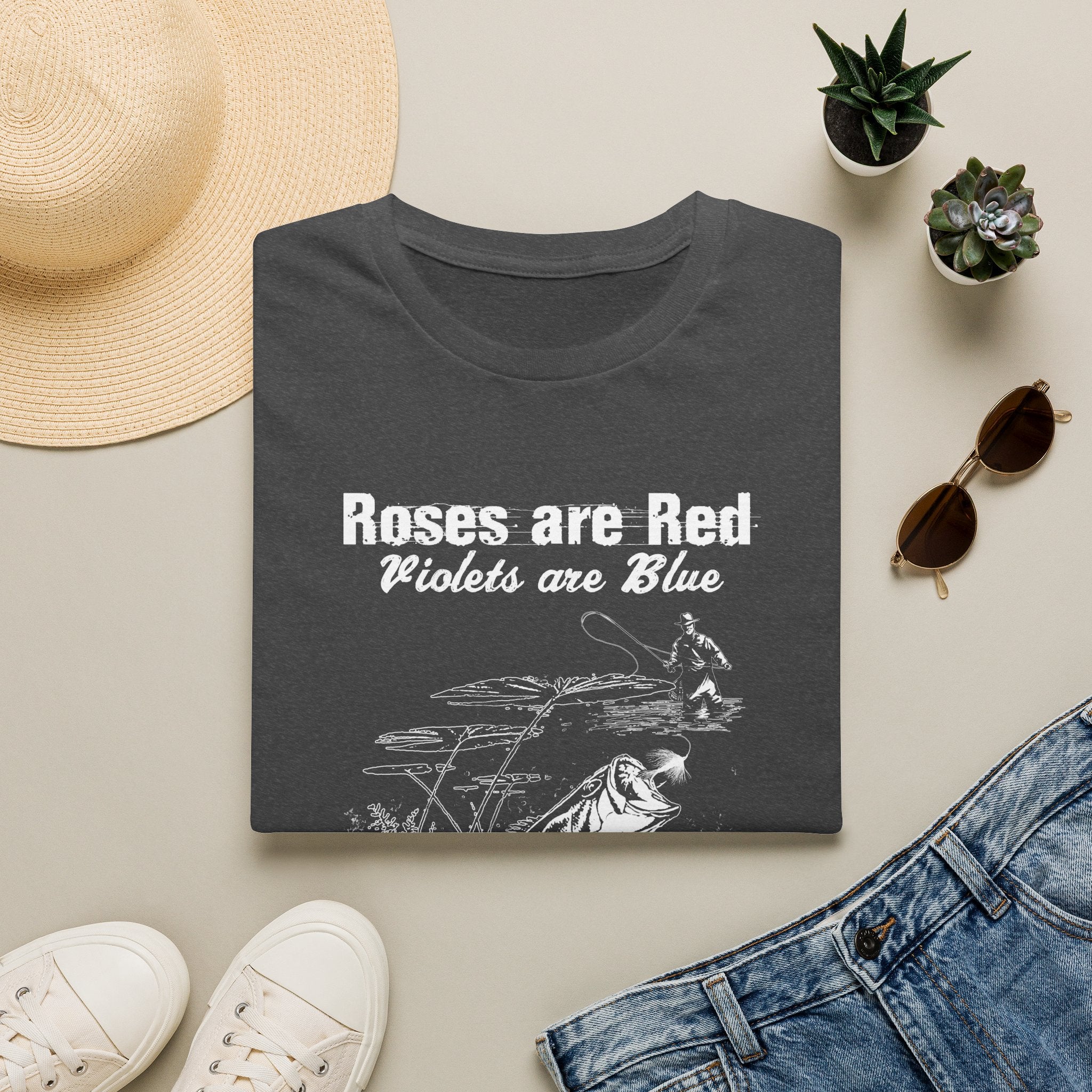 Roses Are Red Violets Are Blue Attention All Fish I'm Coming For You Funny Fishing T-Shirt | Fisherman Gift |