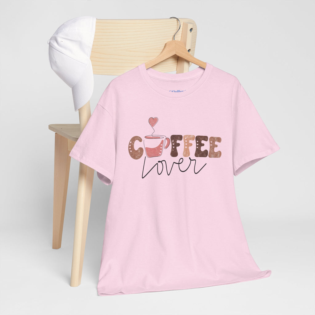 Coffee Lover T‑Shirt — Cute Coffee Cup Graphic Tee for Coffee Fans