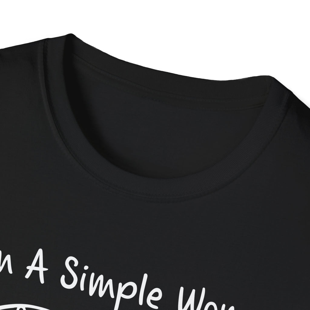 I Am A Simple Woman Fishing T-Shirt - Unisex Softstyle Tee for Casual Wear