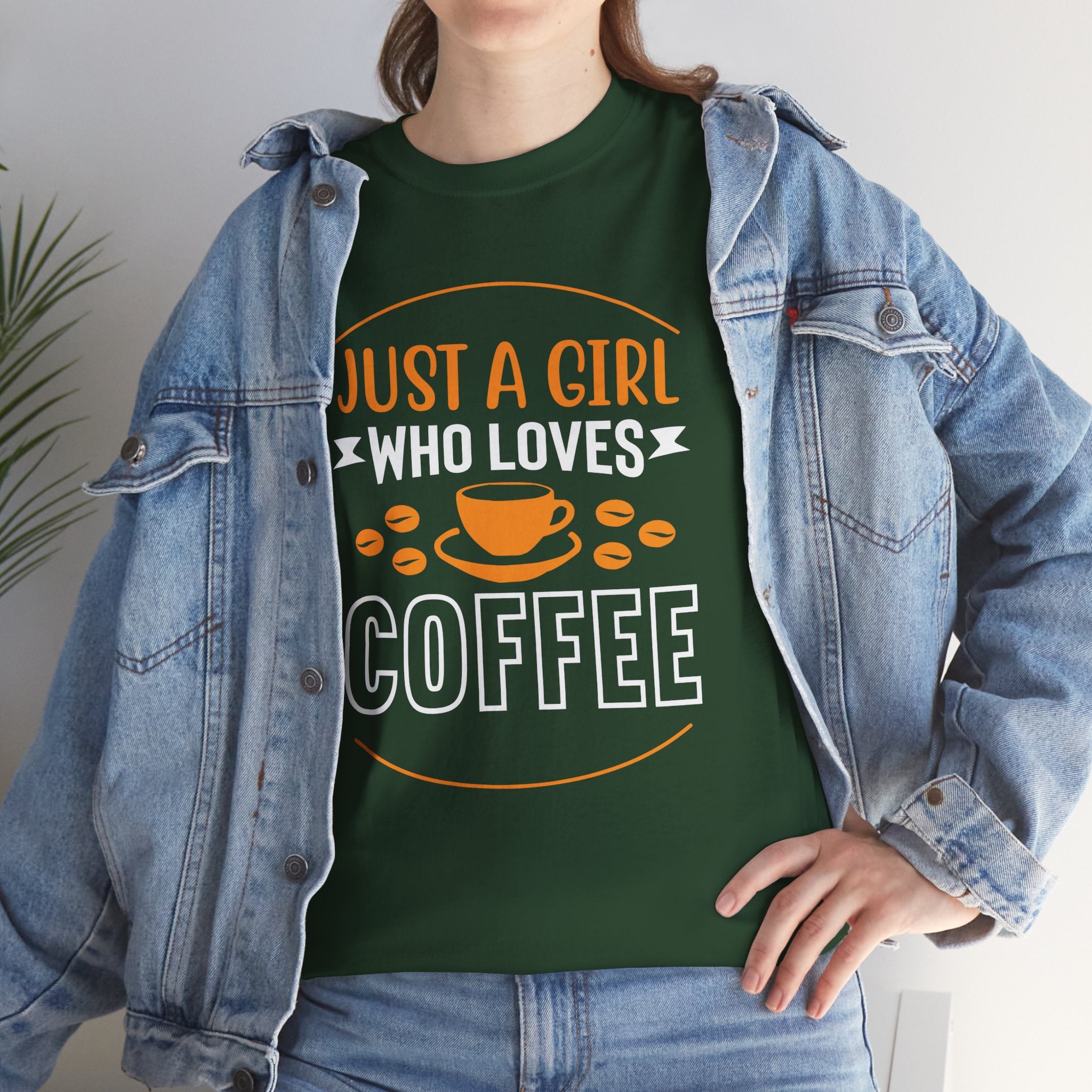 Just A Girl Who Loves Coffee T-Shirt — Cute Coffee Lover Tee