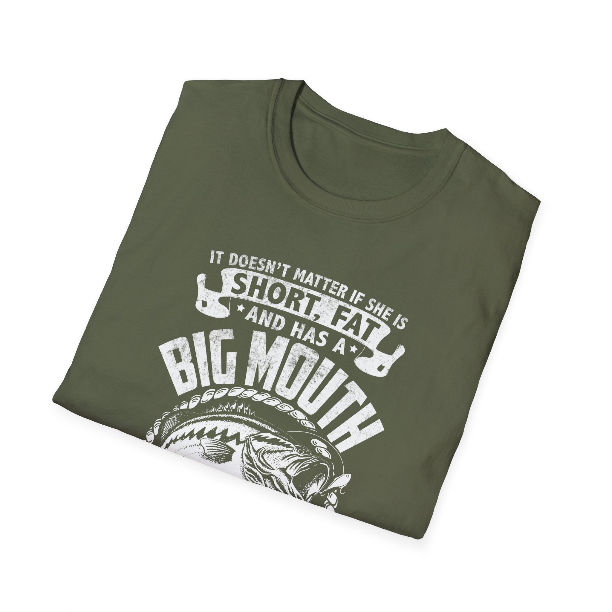 Funny Fishing Quote Unisex Softstyle T-Shirt - Perfect Gift for Anglers