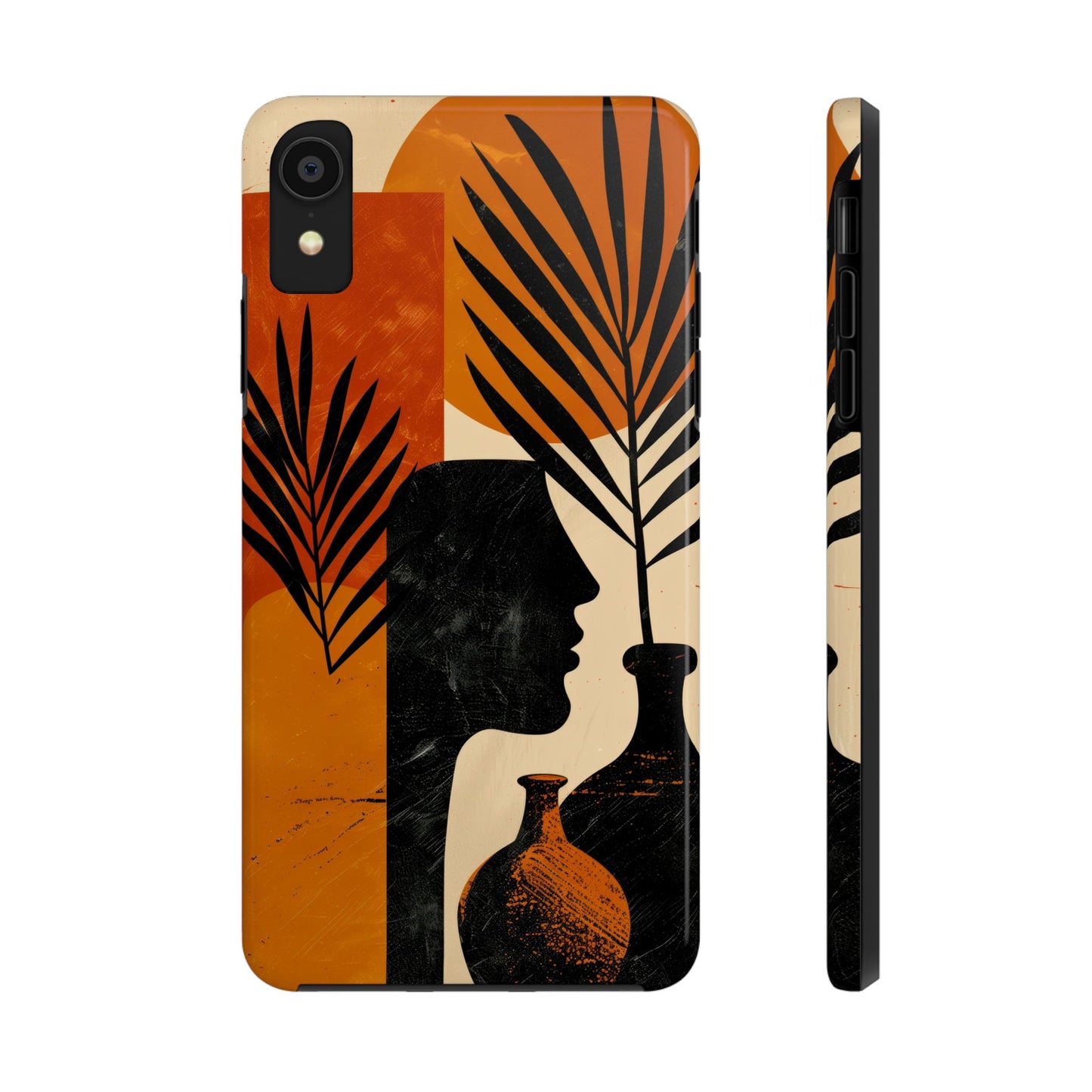 Artistic Tough Phone Case with Nature-Inspired Design