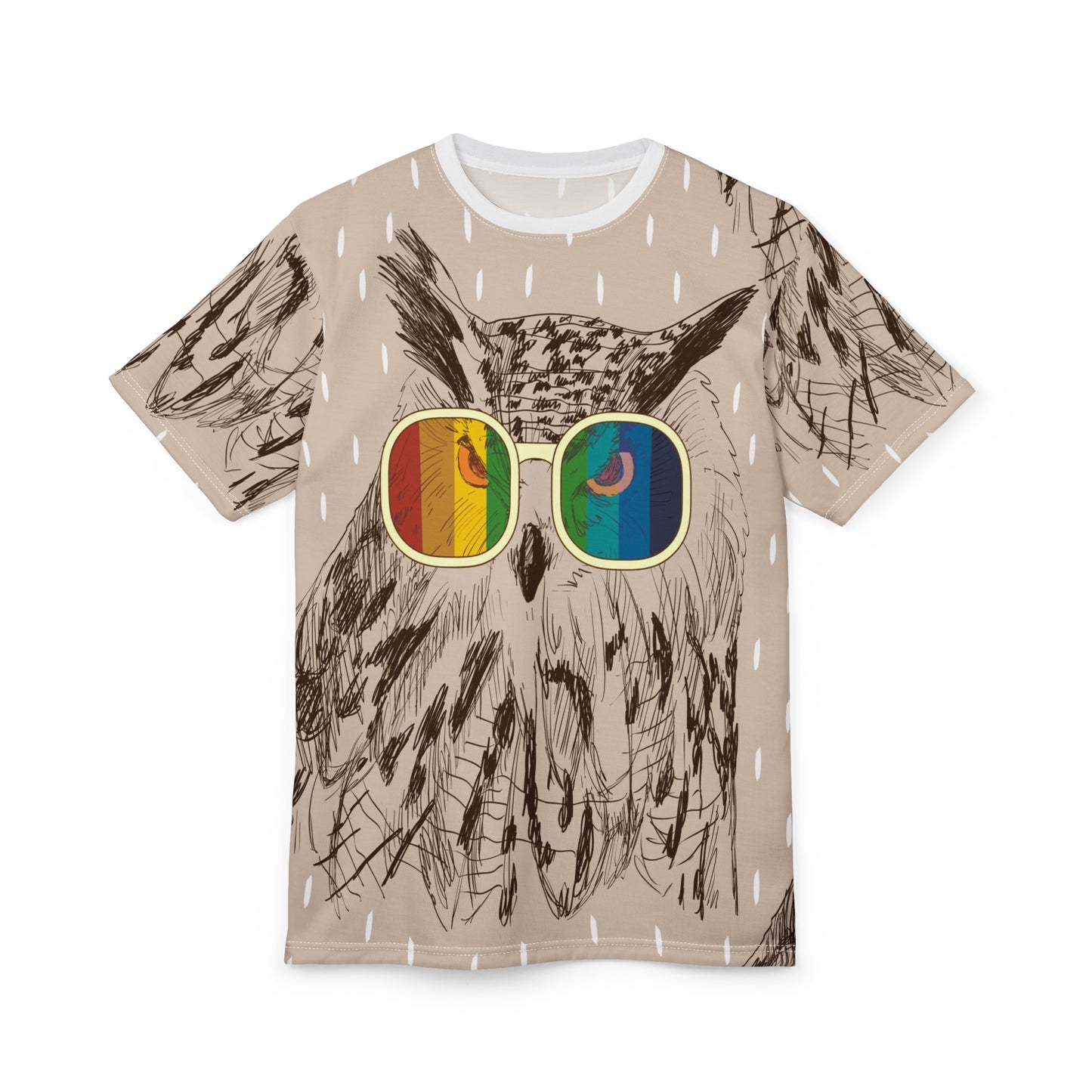 Colorful Owl Graphic Unisex Tee - Perfect for Nature Lovers