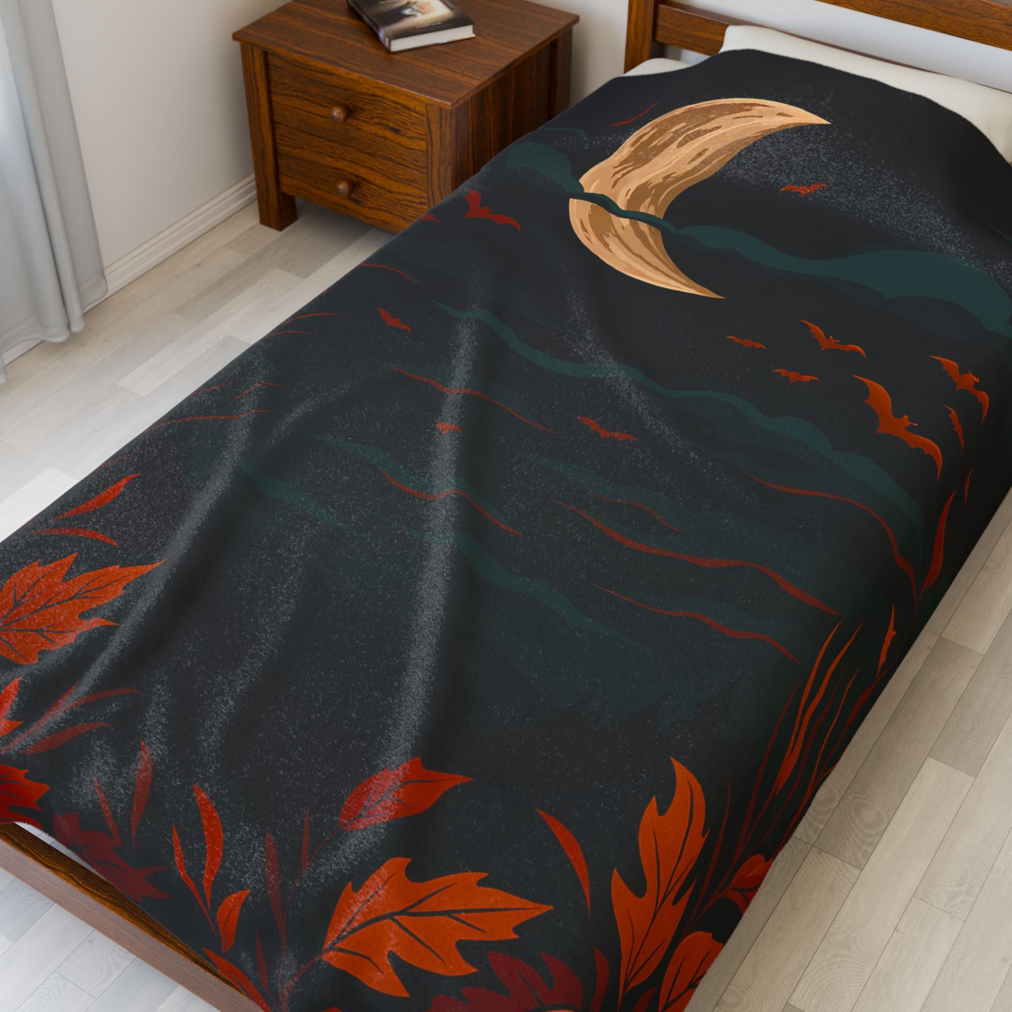 Autumn Nights Velveteen Plush Blanket