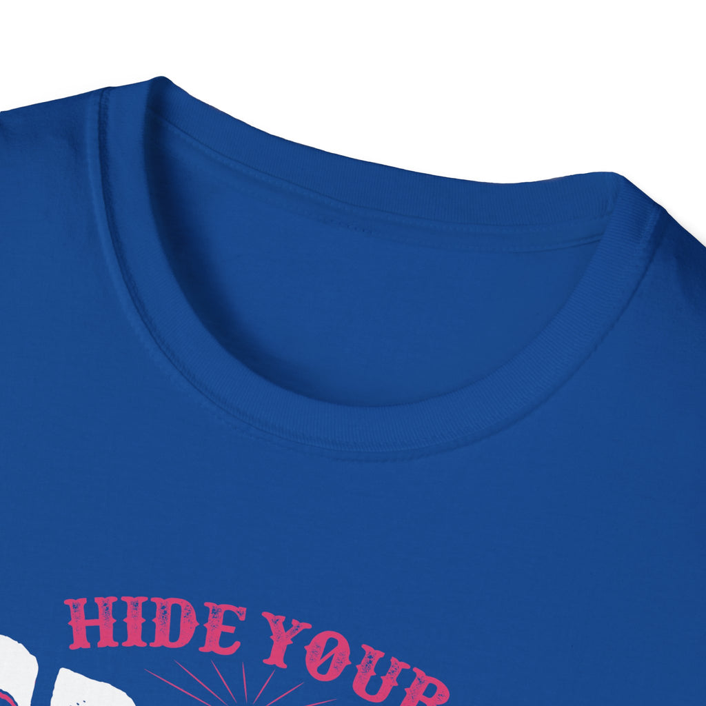 Fishing Lady T-Shirt - Hide Your Crazy & Act Like A Lady