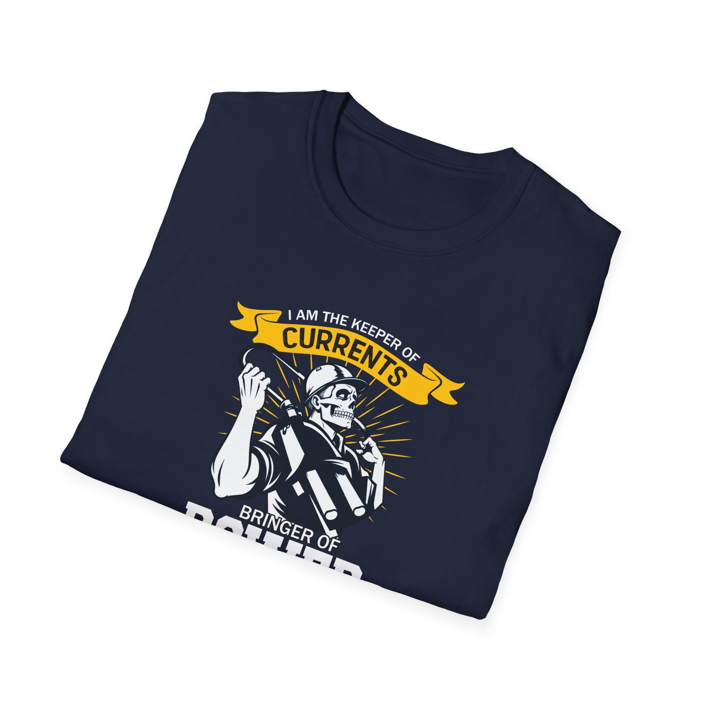 I Am The Keeper of Currents Funny Electrician T Shirt
