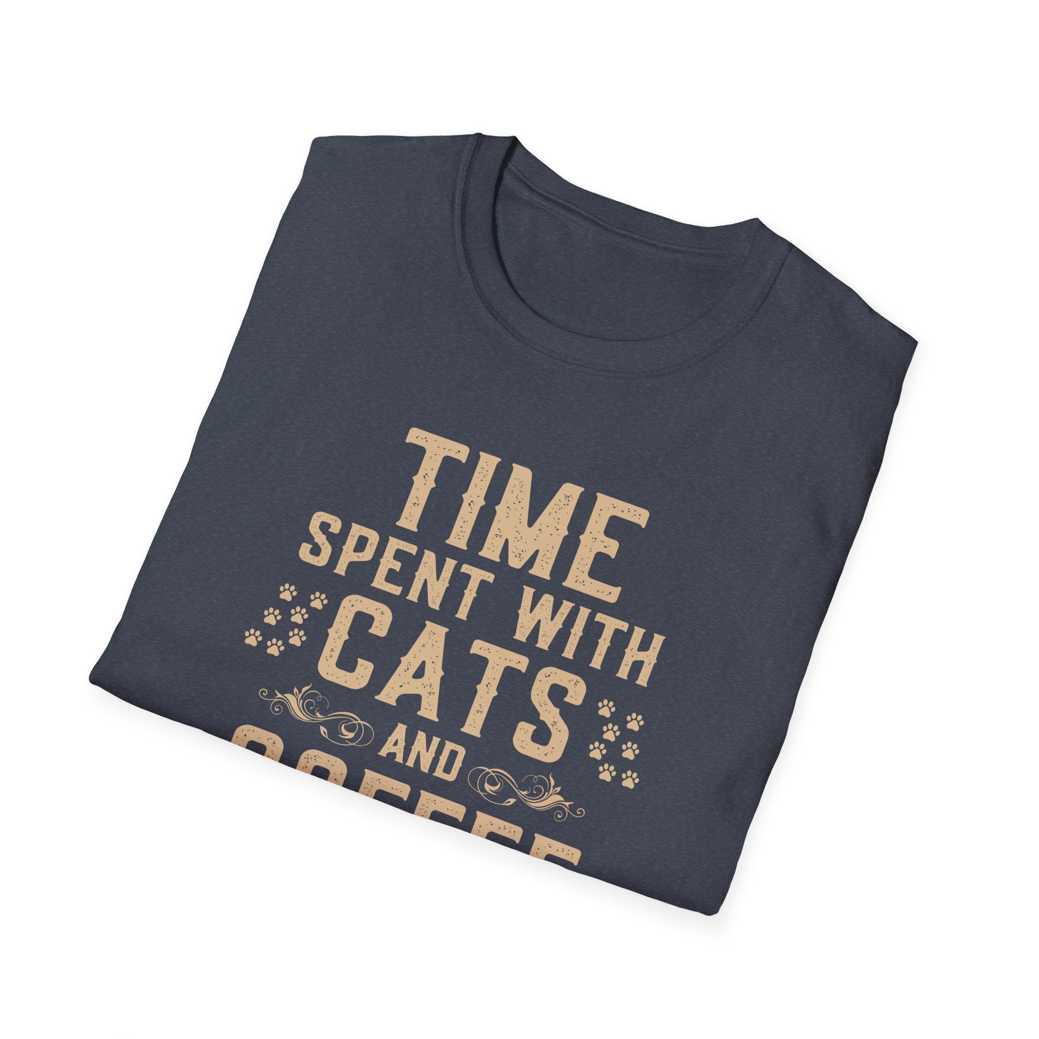 Time Spent with Cats and Coffee Is Never Enough T-Shirt