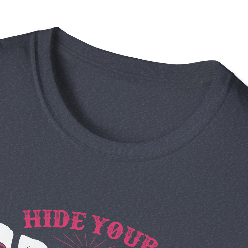Fishing Lady T-Shirt - Hide Your Crazy & Act Like A Lady