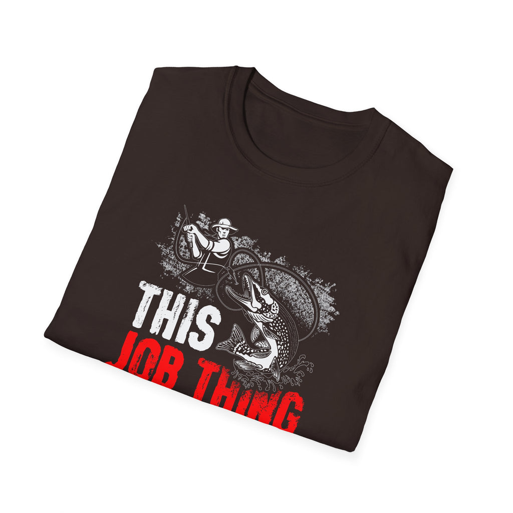 Funny Fishing Career Unisex Softstyle T-Shirt - Perfect for Outdoor Enthusiasts