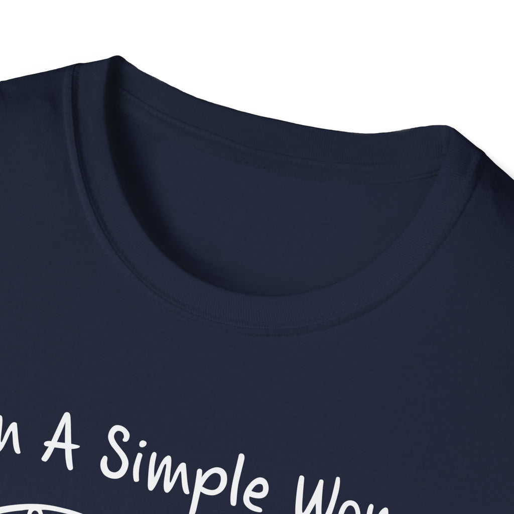 I Am A Simple Woman Fishing T-Shirt - Unisex Softstyle Tee for Casual Wear