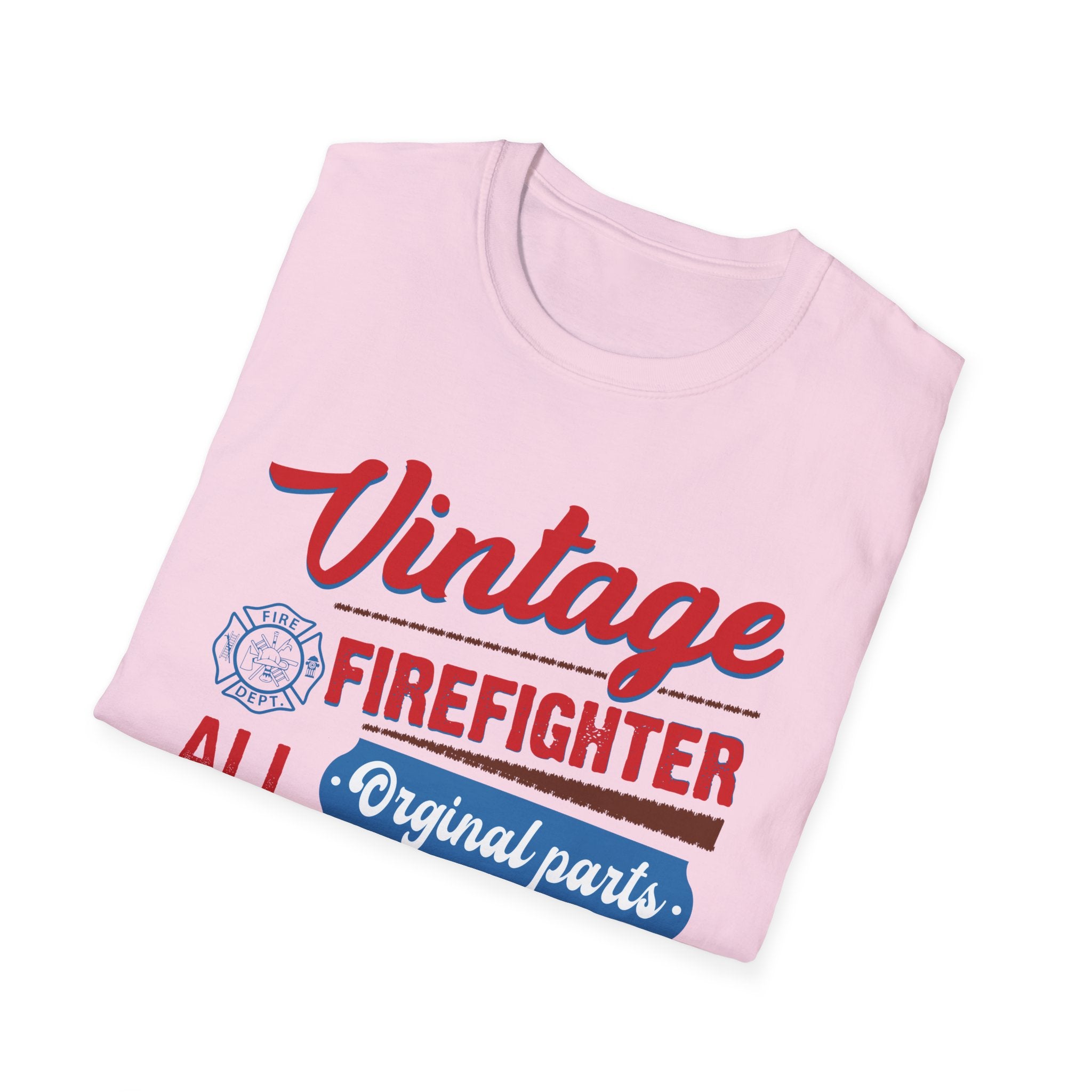Vintage Firefighter Unisex T-Shirt - Original Parts Aged to Excellence