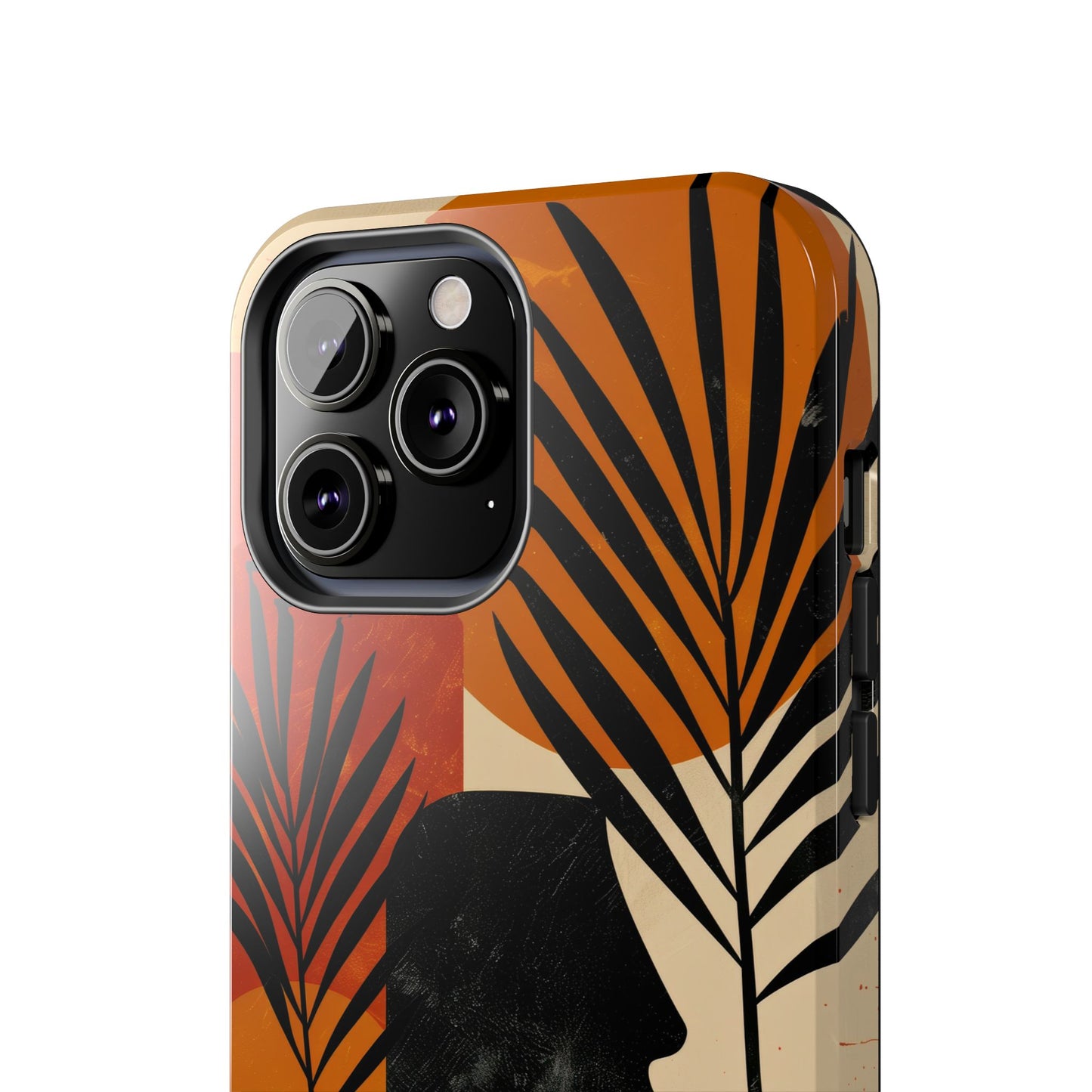 Artistic Tough Phone Case with Nature-Inspired Design