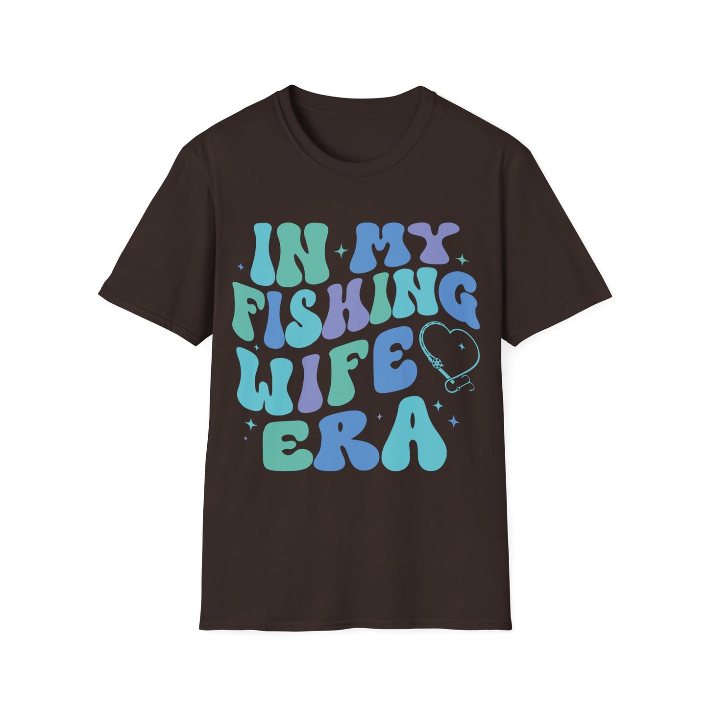 Fishing Wife Era Unisex Softstyle T-Shirt - Fun Graphic Tee for Fishing Lovers