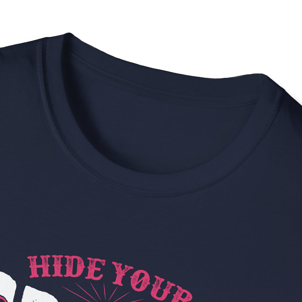 Fishing Lady T-Shirt - Hide Your Crazy & Act Like A Lady
