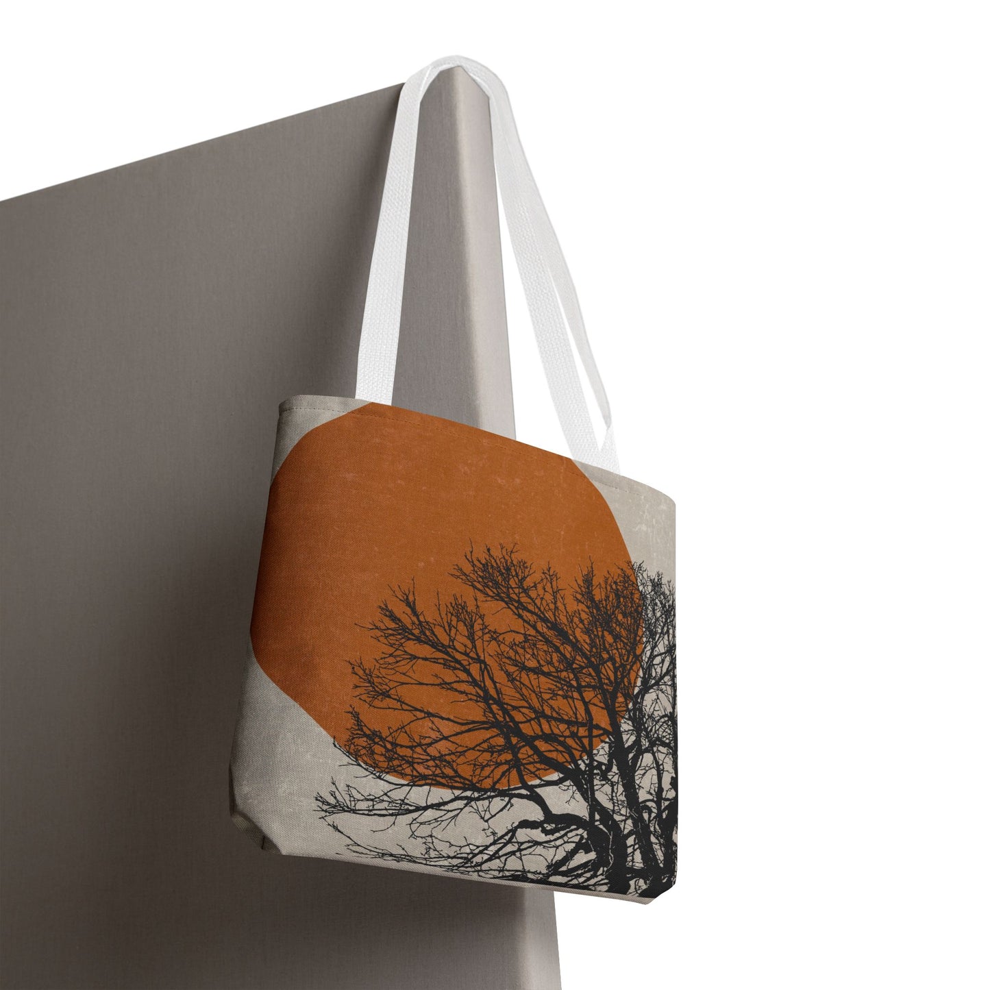Sunset Tree Design Tote Bag – Eco-Friendly Canvas Bag for Nature Lovers