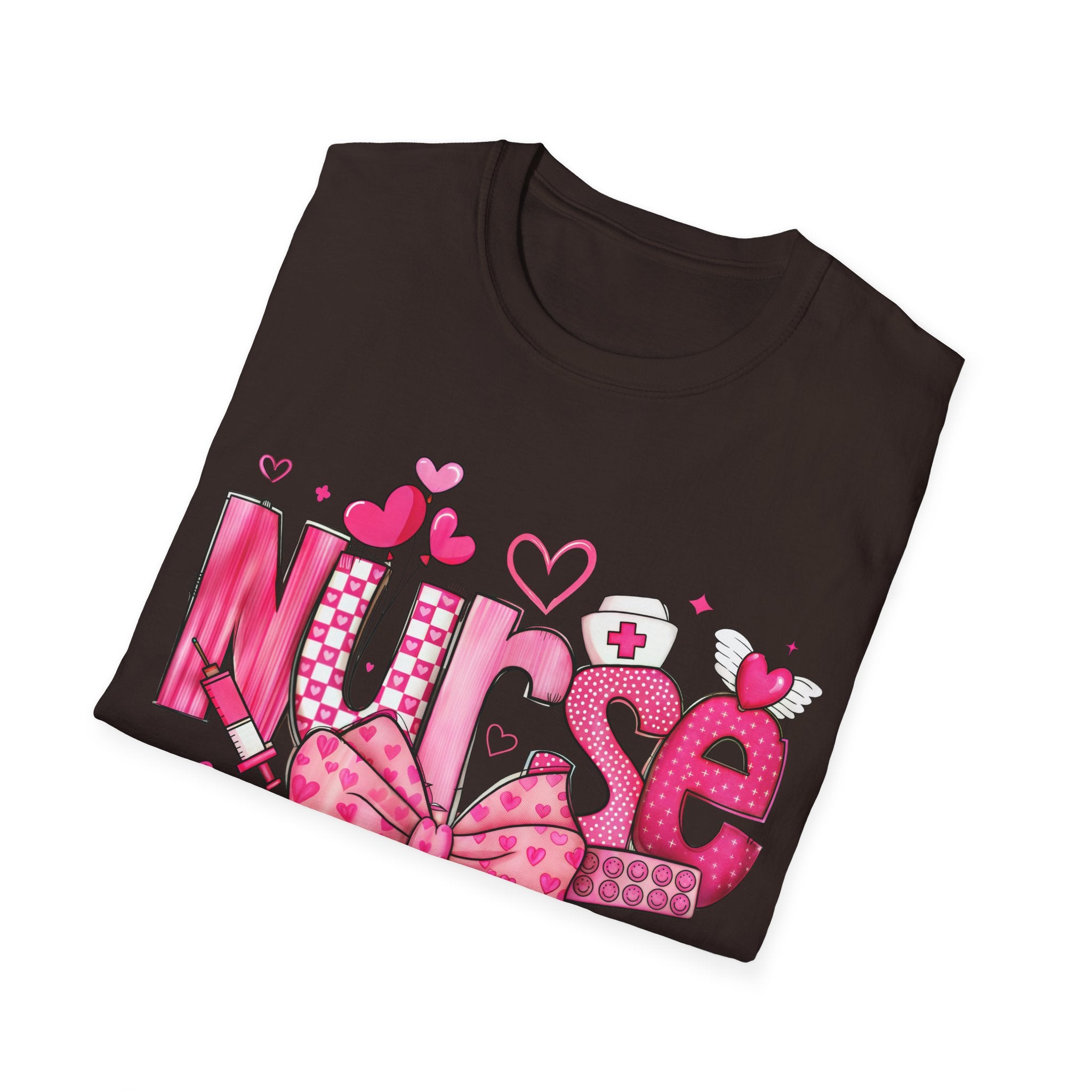 Cute Nurse T-Shirt with Bow Design - Perfect Gift for Healthcare Heroes