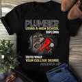 Plumber Humor T-Shirt, Funny Gift, Unisex Tee, Father's Day, Graduation, Job Celebration, Softstyle Shirt