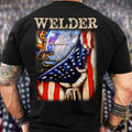 Welder Graphic T-Shirt - Patriotic Welding Design